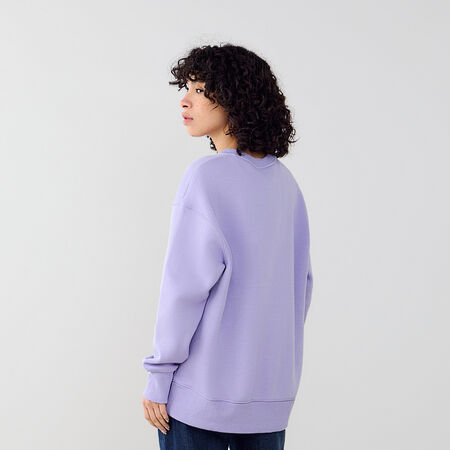 NIKE SWEAT CREW PHOENIX LONG OVERSIZED PURPLE/WHITE WOMEN