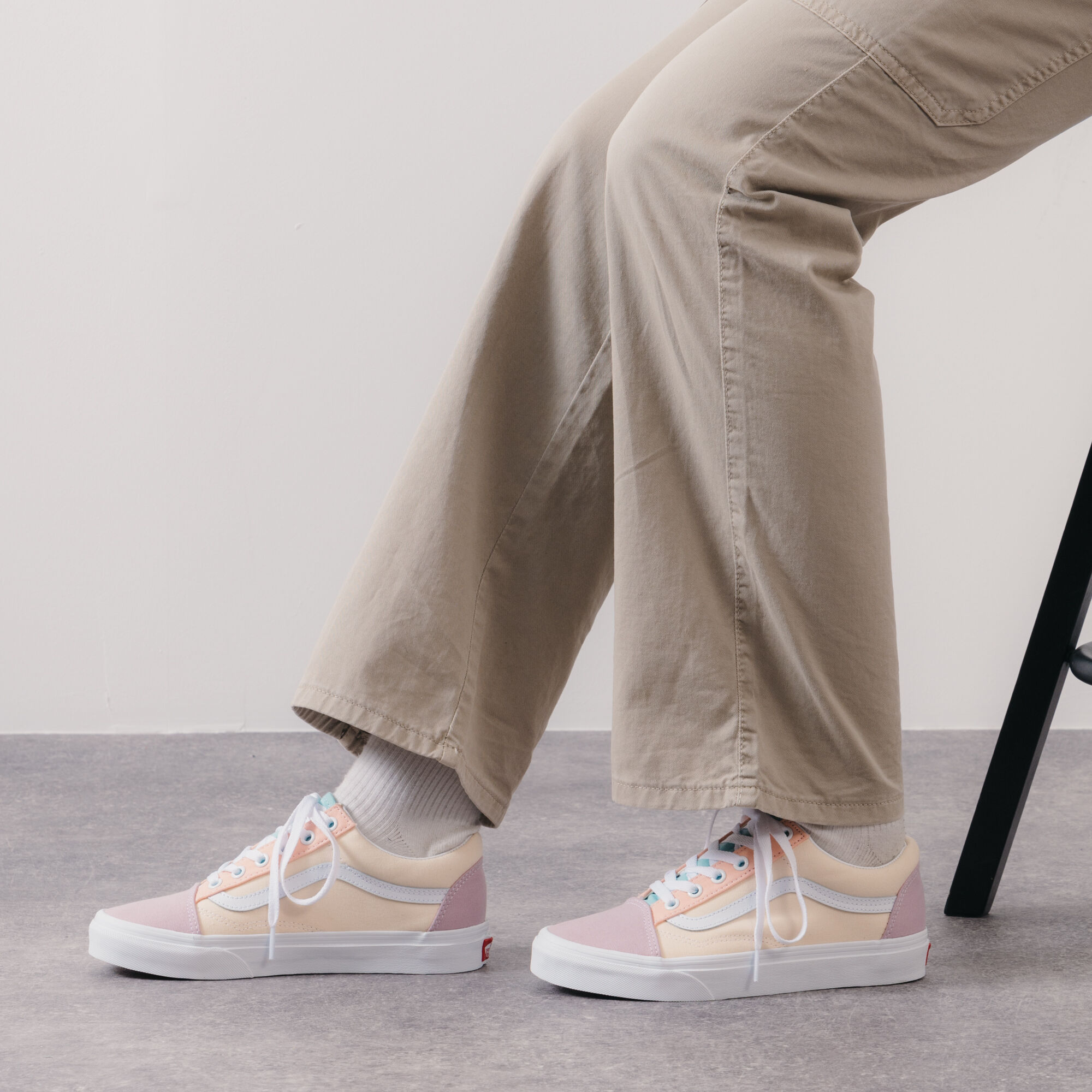 Vans damier sale bleu pastel