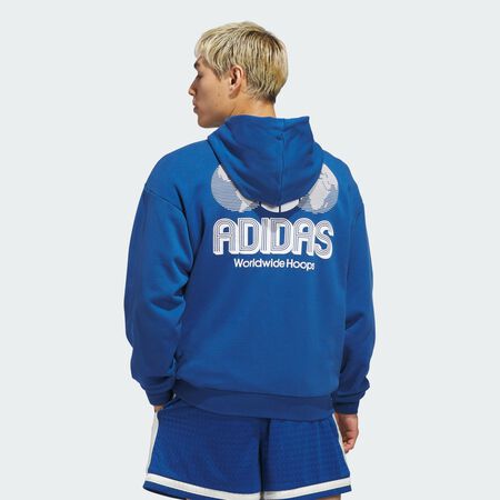 ADIDAS ORIGINALS World Wide Hoops Hoodie Dark Marine UNISEX