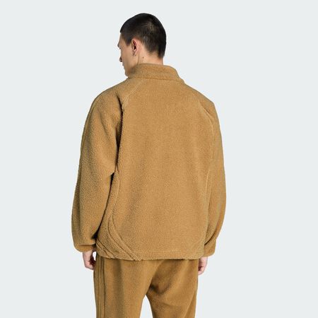 ADIDAS ORIGINALS BORG FLEECE TEAMGEIST TRACKTOP Cardboard MEN