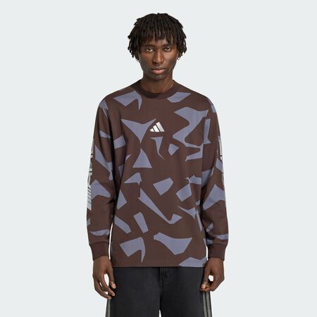 ADIDAS ORIGINALS AMG CAMO LONG SLEEVE Top Aurora Coffee / Aurora Onix MEN