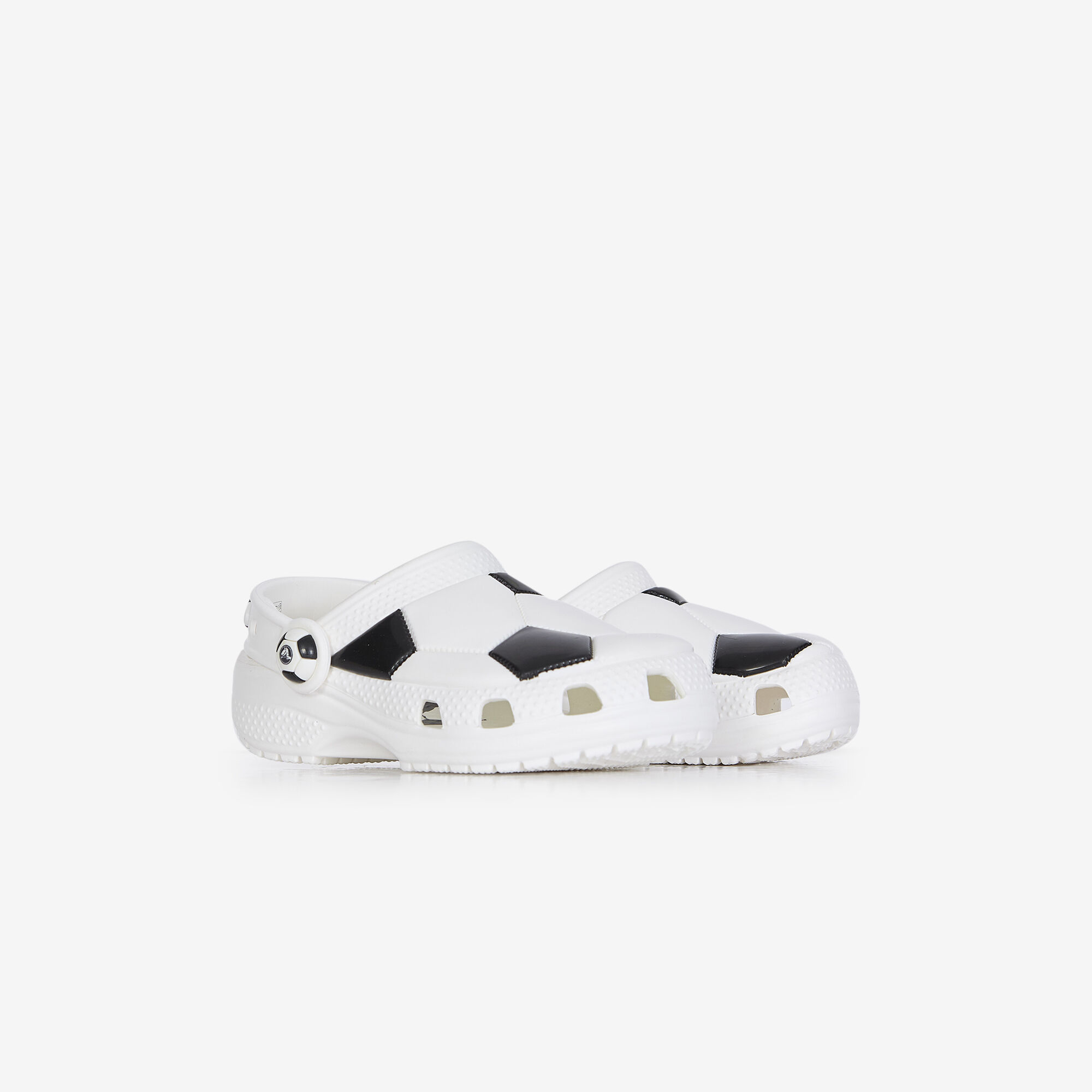Classic Clog Football  Blanc/noir   - Bébé -