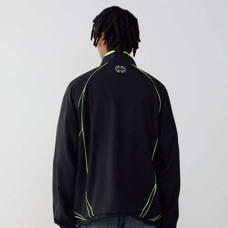ADIDAS ORIGINALS JACKET FZ WOVEN 2000S NOIR/VERT HOMME