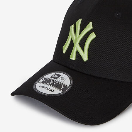 NEW ERA 9FORTY NY LEAGUE ESSENTIAL NOIR/JAUNE HOMME