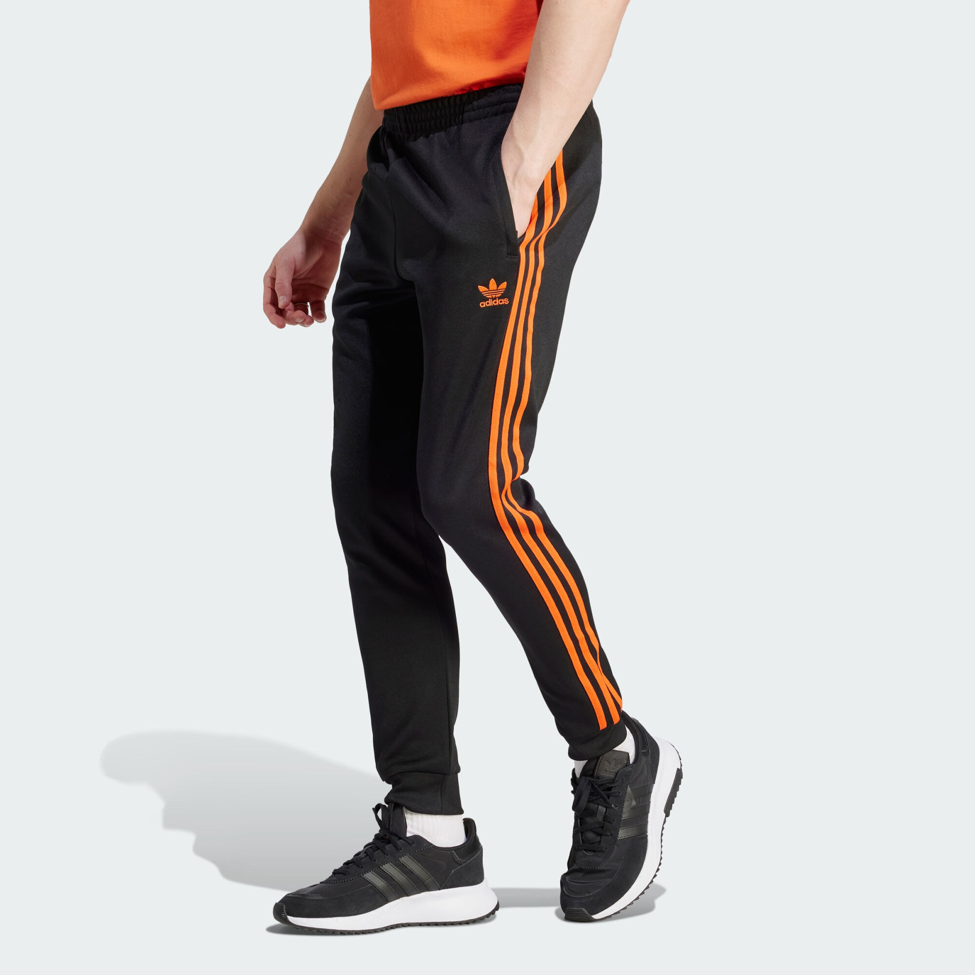 Survetement orange adidas top