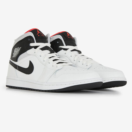 JORDAN air jordan 1 AIR JORDAN 1 MID BLANC/NOIR HOMME