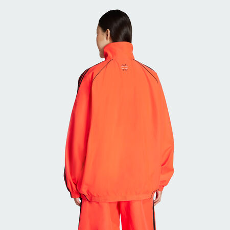 ADIDAS ORIGINALS Veste de surv&ecirc;tement toile oversize Teamgeist Adicolor Lucid Red / Black FEMME