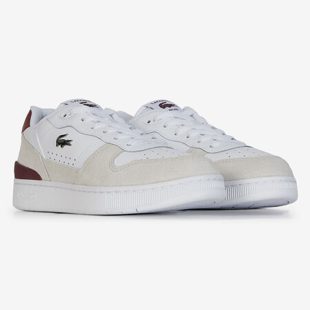 LACOSTE t-clip T-CLIP SET BLANC/BORDEAUX FEMME