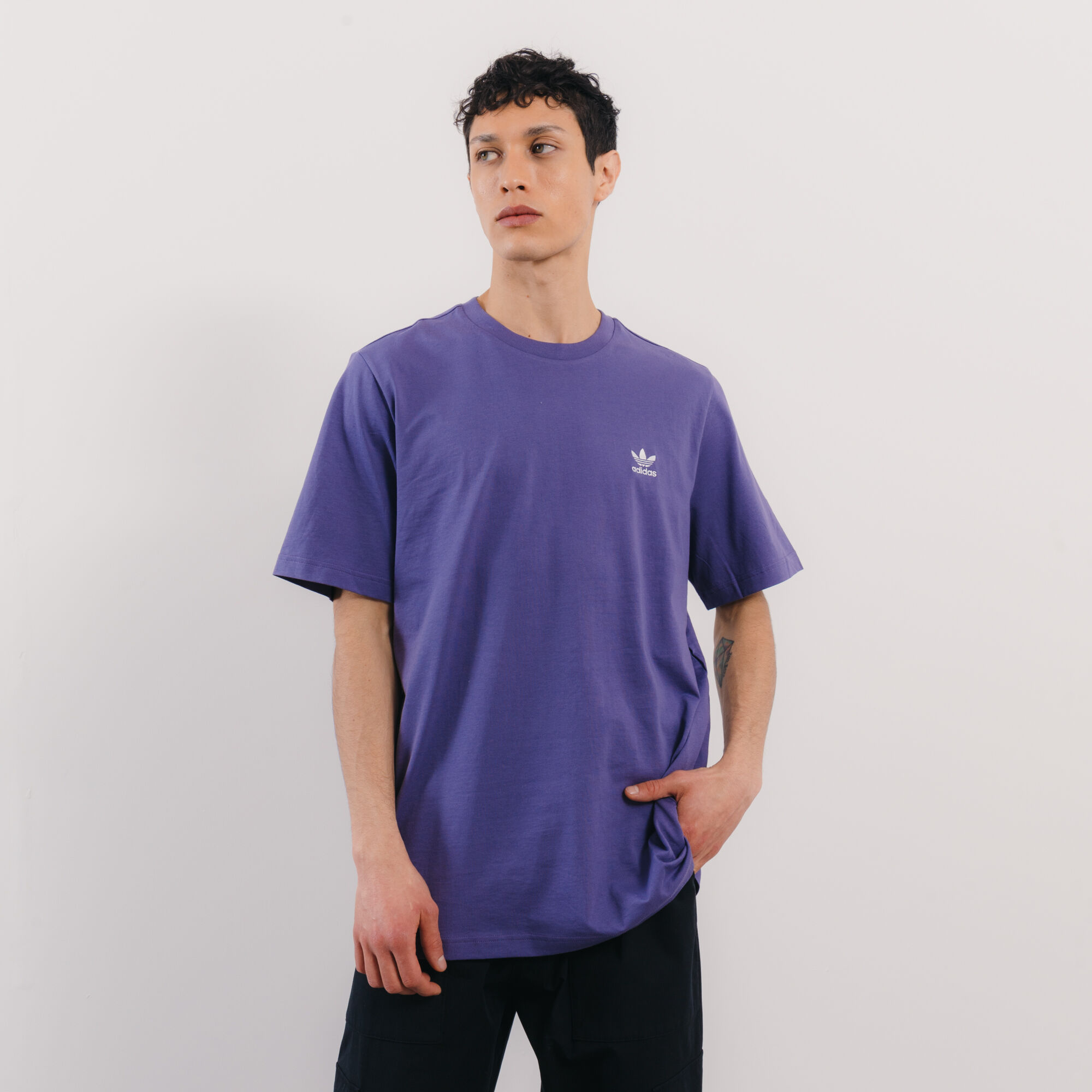 Adidas originals purple t shirt new arrivals