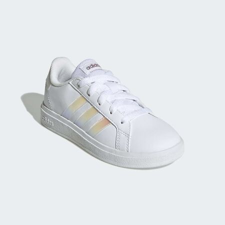 ADIDAS SPORTSWEAR Chaussure de tennis à lacets Grand Court Lifestyle Cloud White / Iridescent / Cloud White BÉBÉ