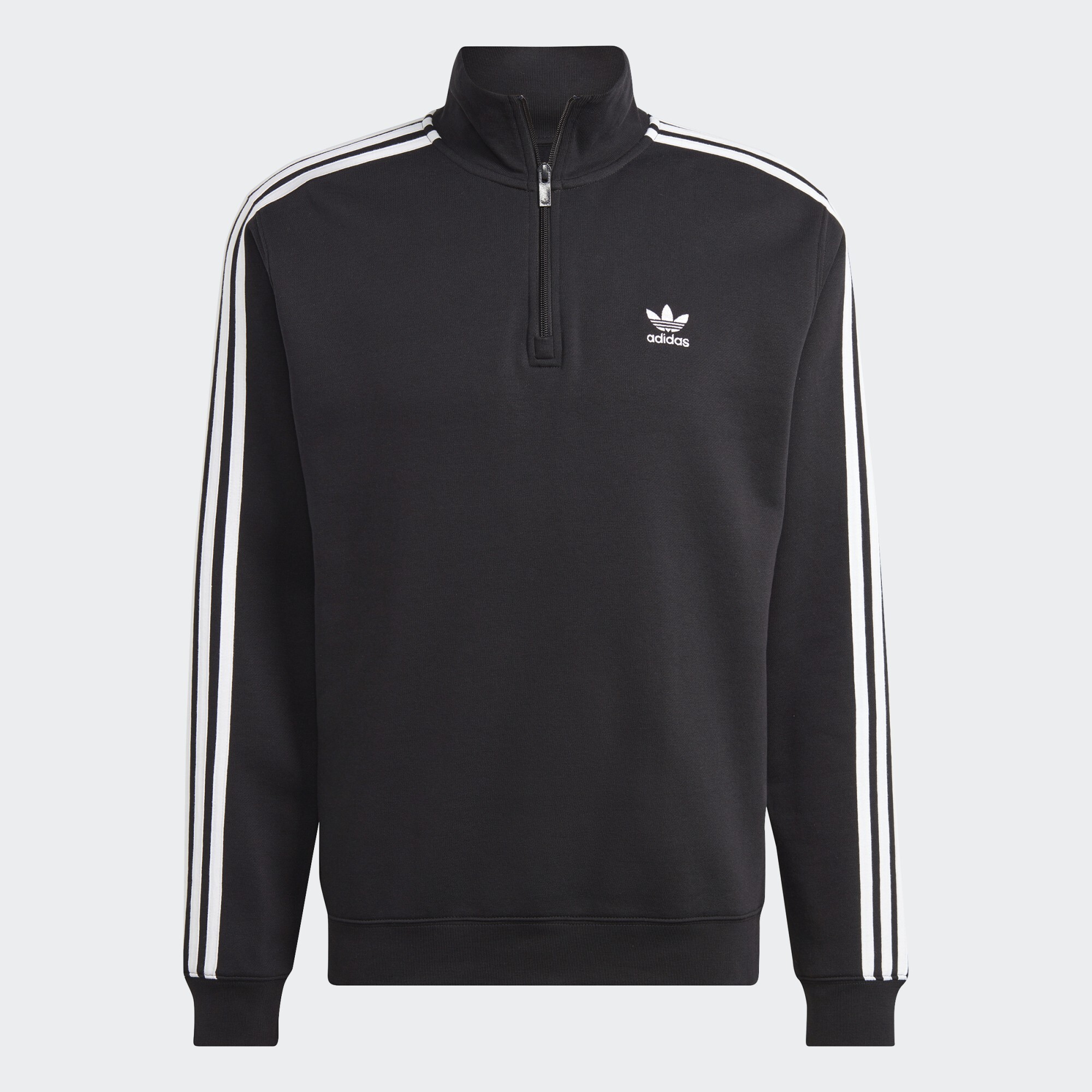 White adidas half zip sale