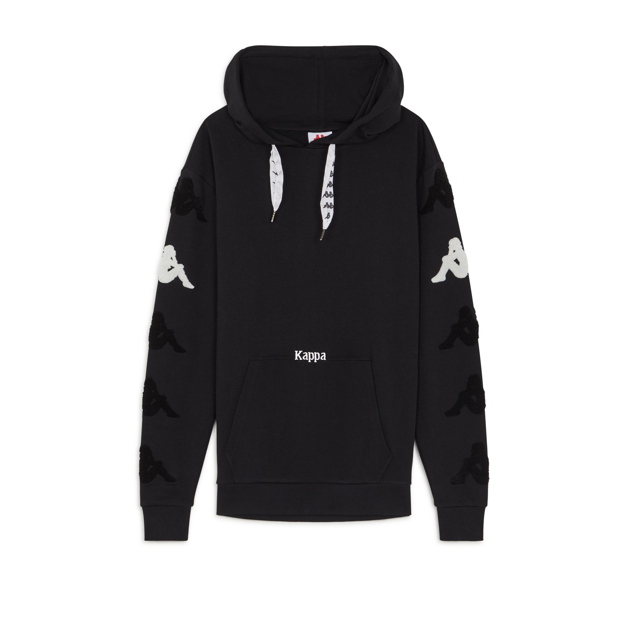 Hoodie Authentic Sand Charice Kappa Noir/blanc L Male