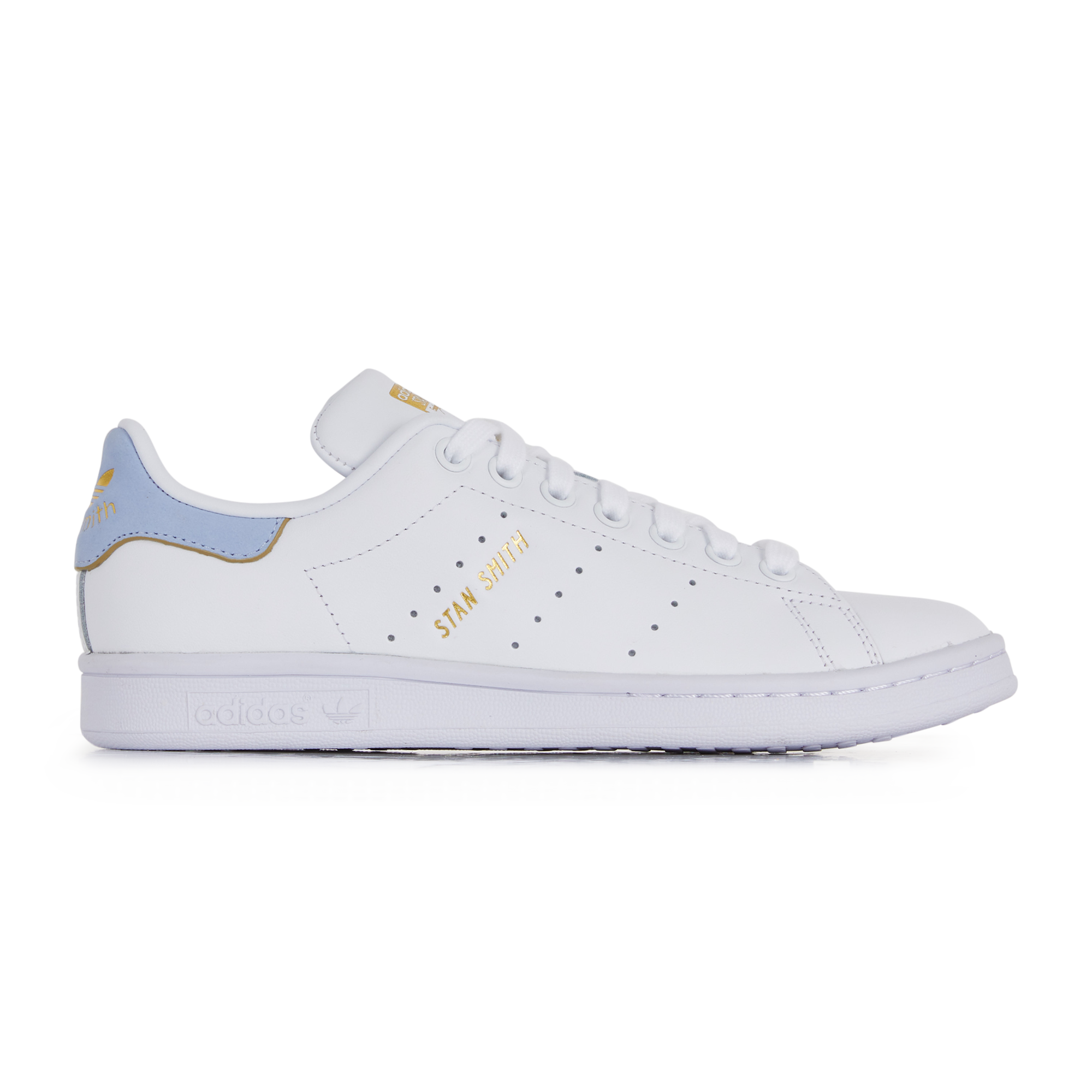 Stan smith femme sales blanc et bleu