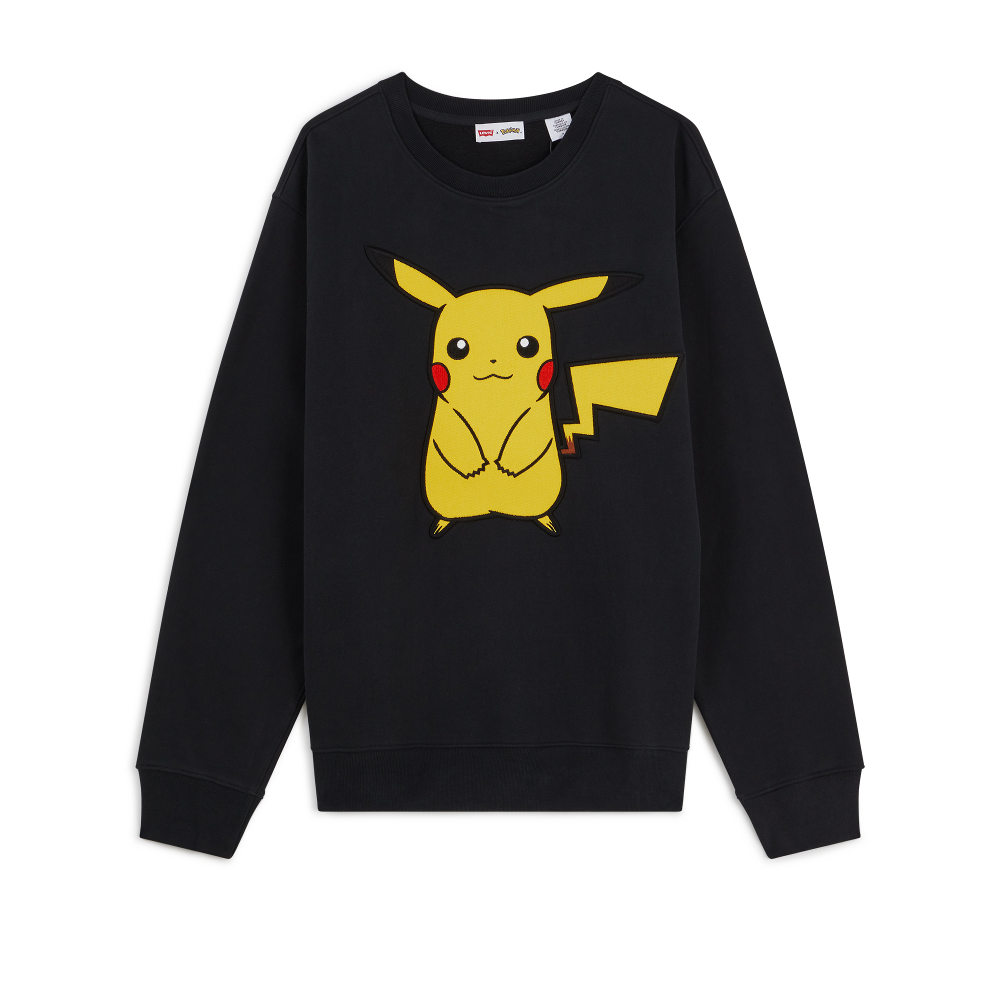 Sweat Pokemon Happy Pikachu Noir