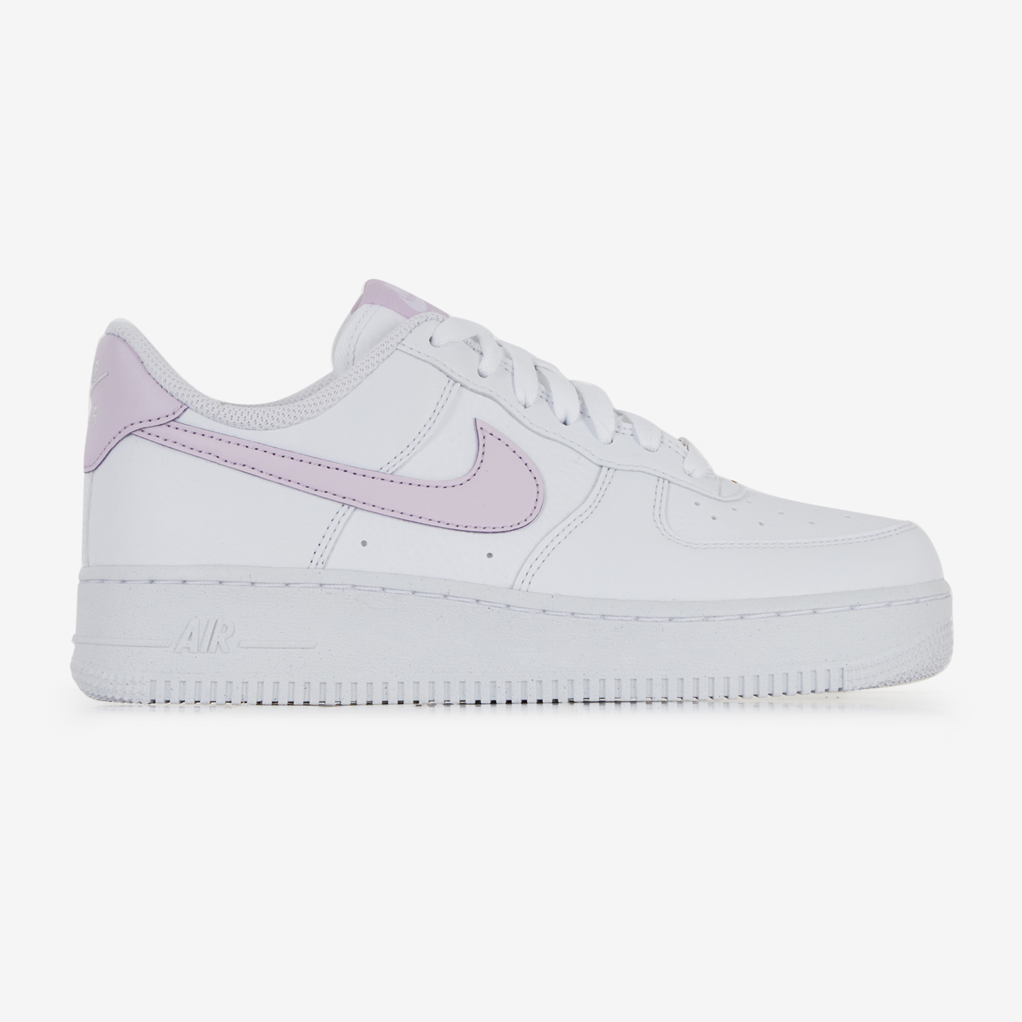 NIKE AIR FORCE 1 SNEAKERS FEMME BLANC ROSE LACETS Courir