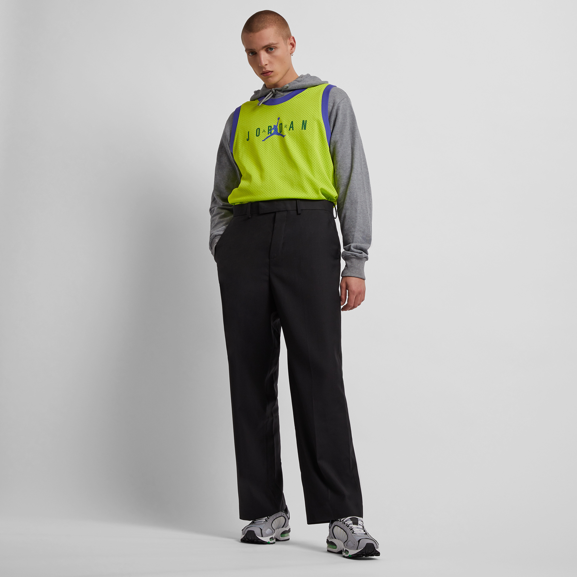 Debardeur Tank Dna Jordan Vert/blanc L Male