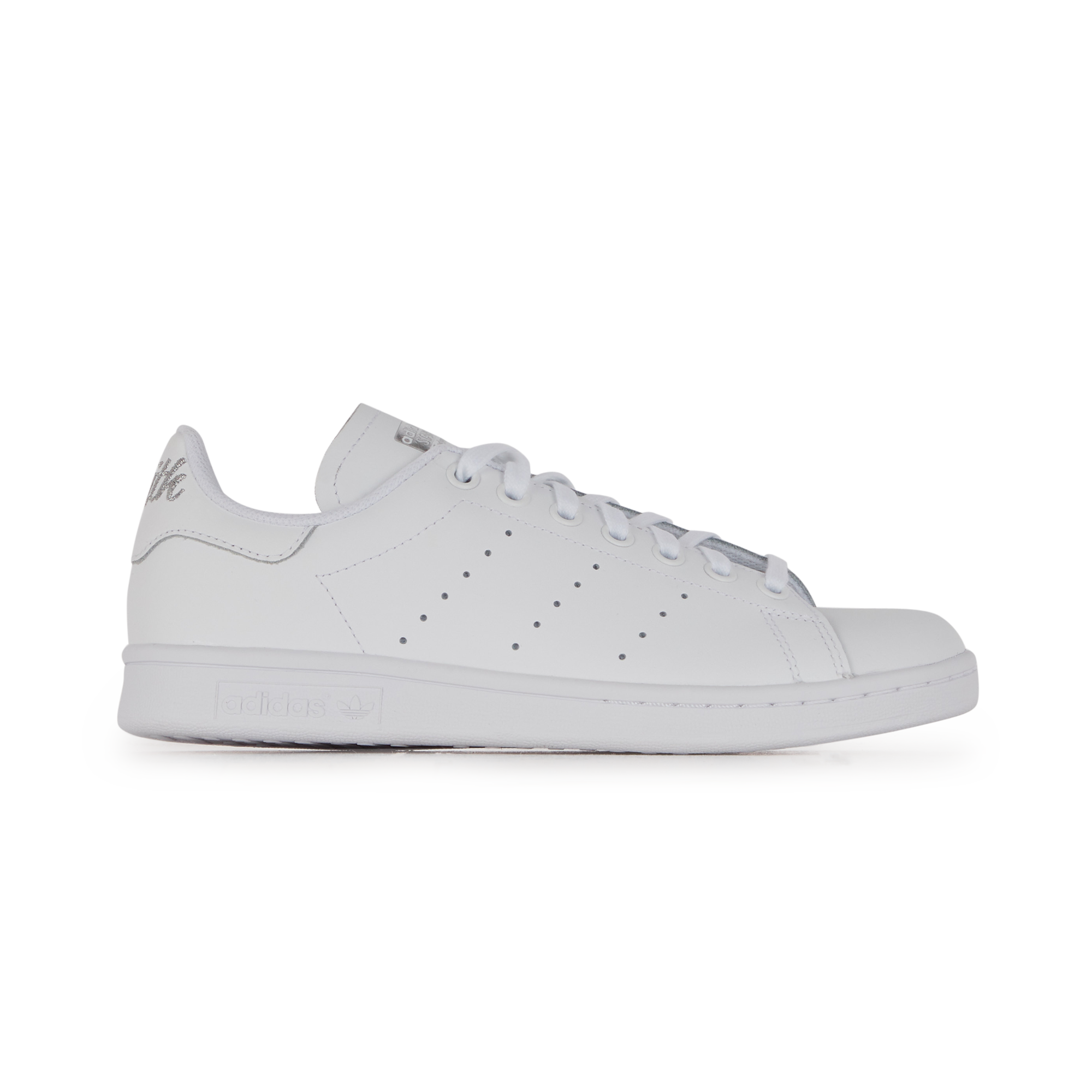 Stan Smith Cursive Logo Adidas Originals Blanc/argent 36 Unisex