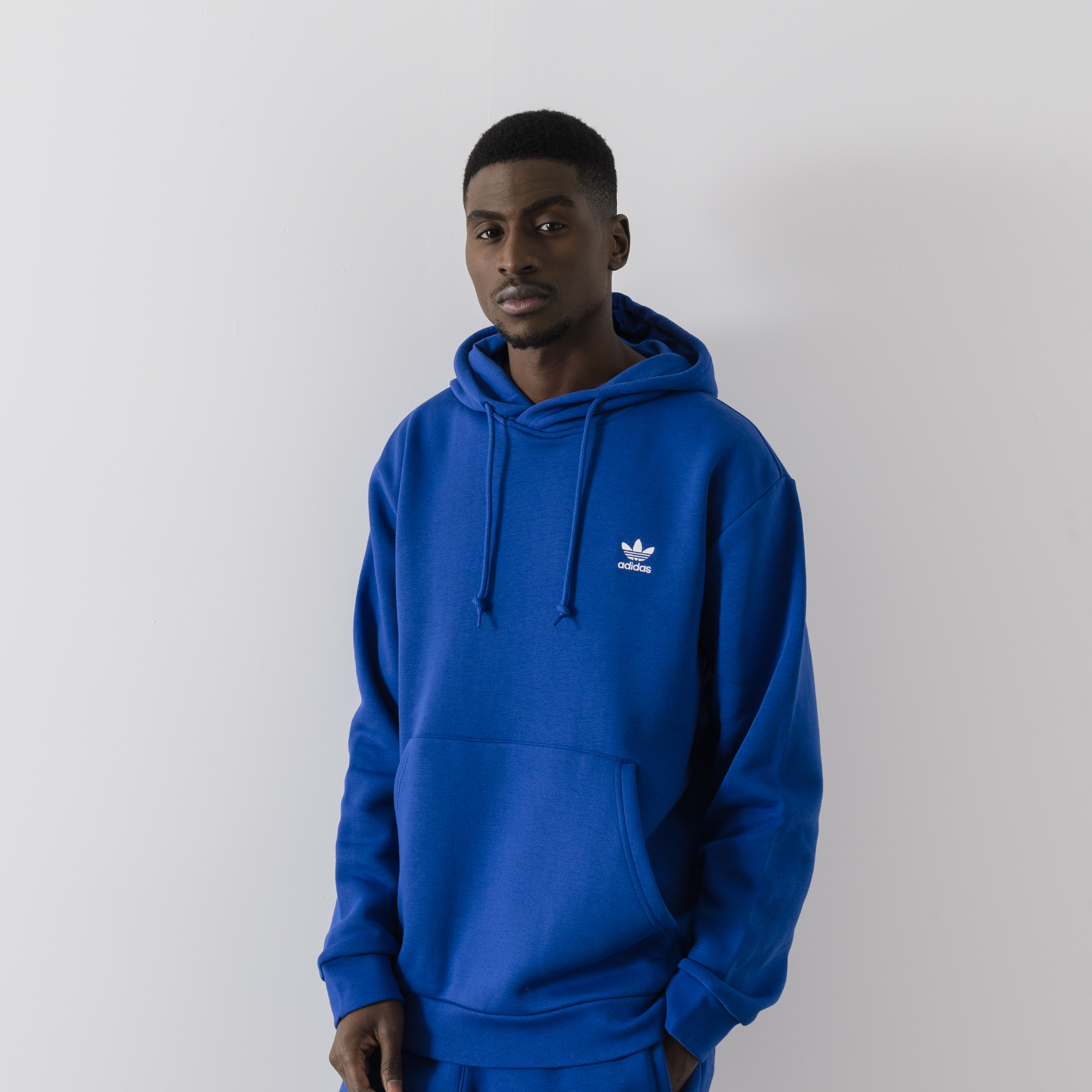 hoodie adidas bleu