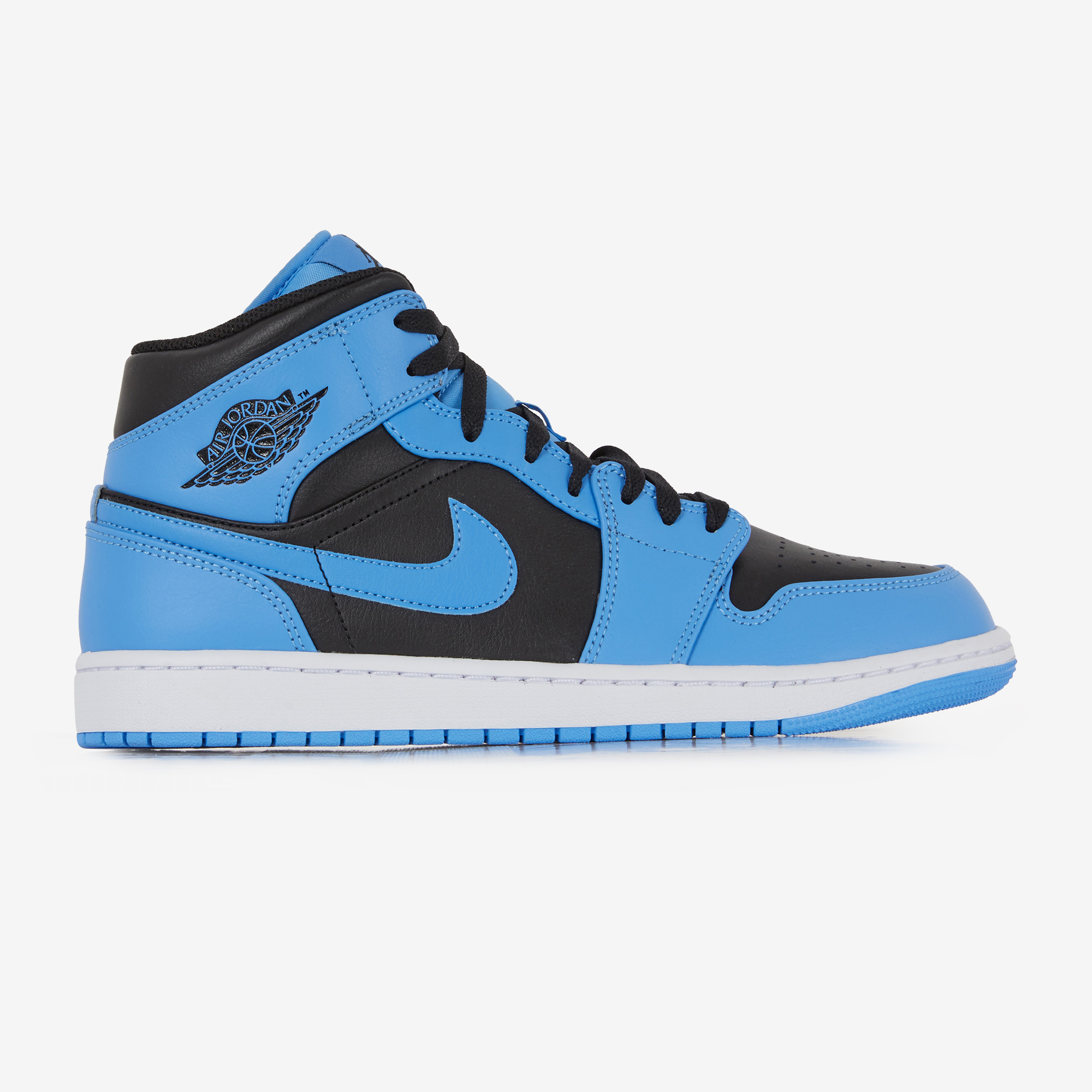 JORDAN AIR JORDAN 1 MID BLUE BLACK SNEAKERS MEN Courir