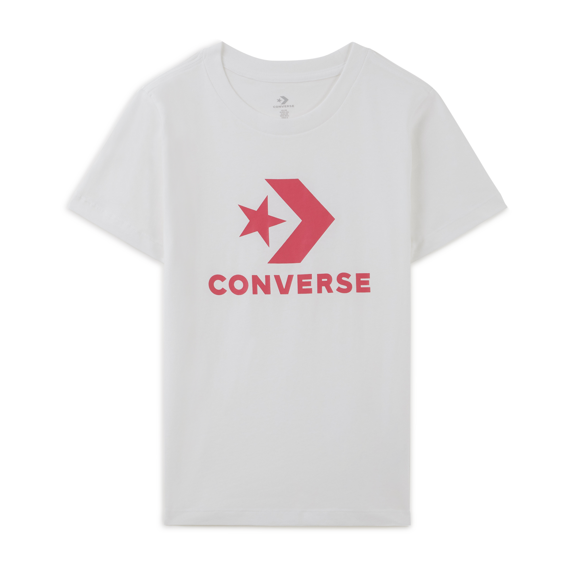 Tee Shirt Star Chevron Center Front Blanc/rose