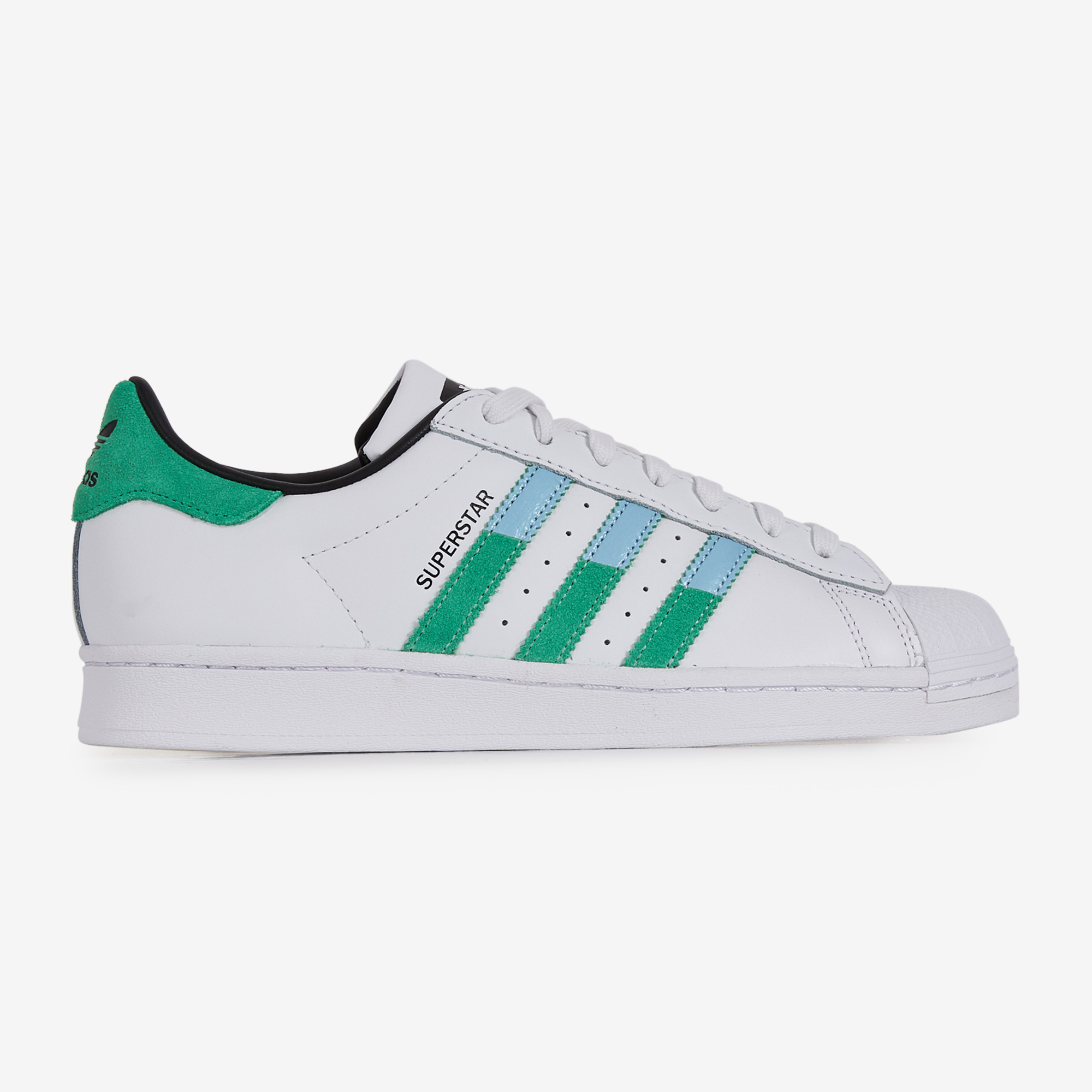 ADIDAS ORIGINALS SUPERSTAR BLANC VERT SNEAKERS