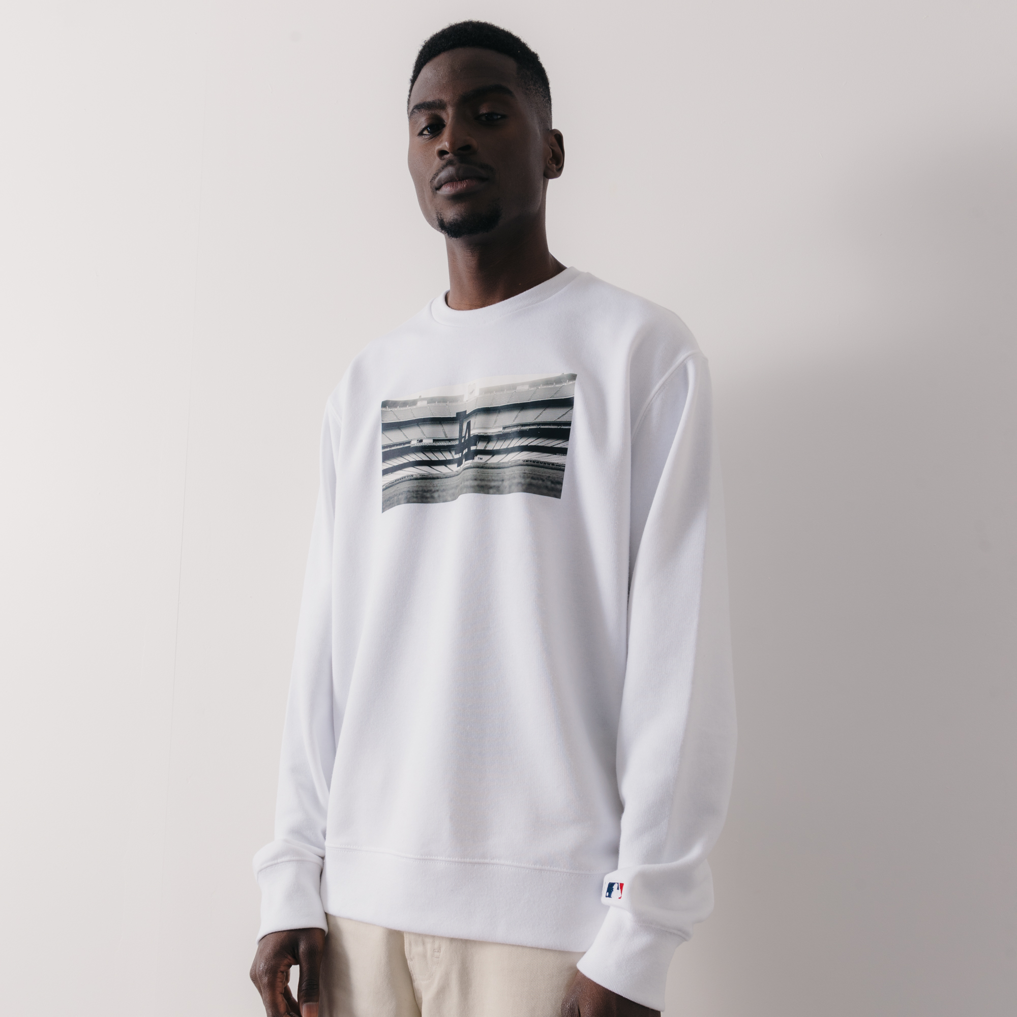 Sweat Crew Mlb Blanc