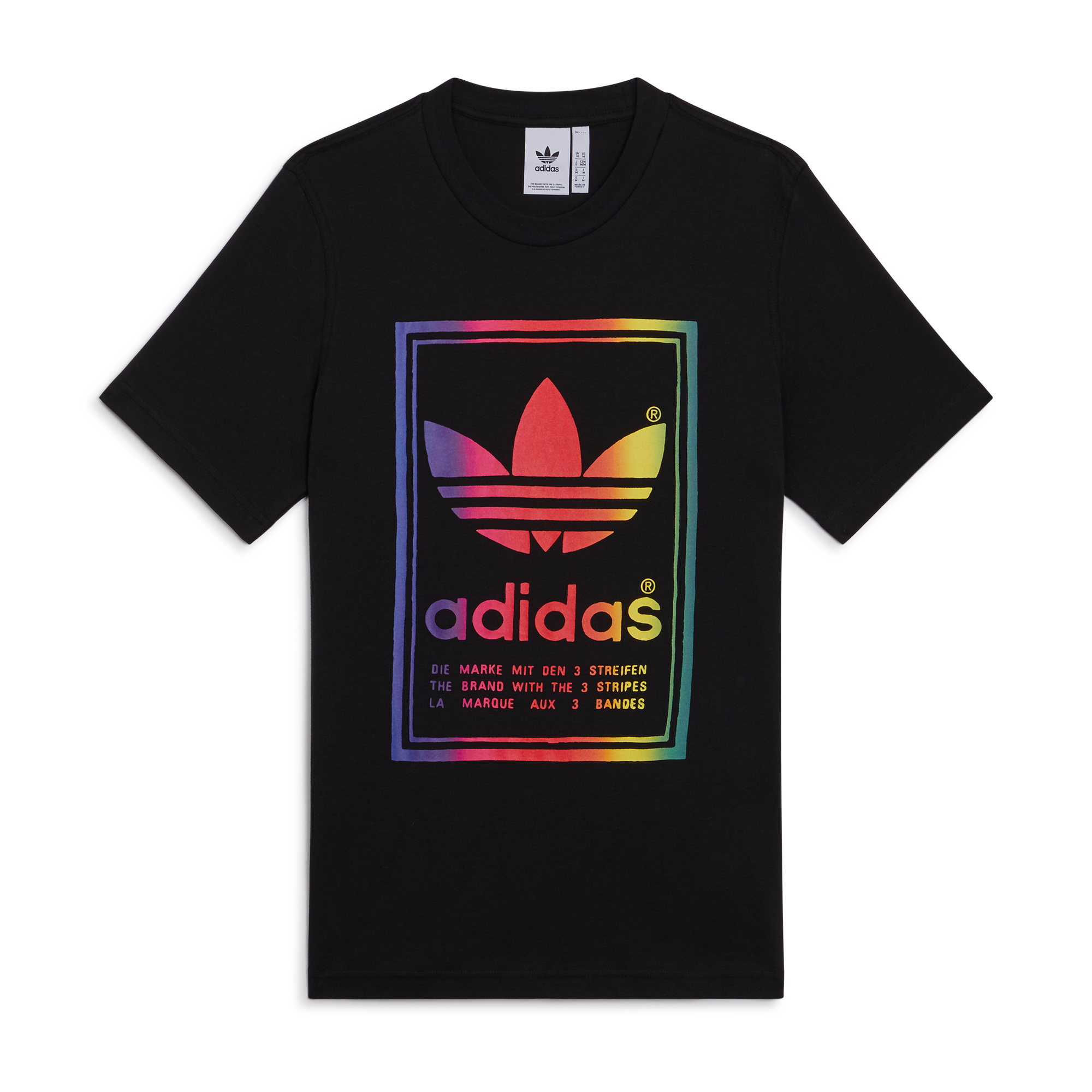 Tee Shirt Vintage Logo Reverse Adidas Originals Noir/multi M Male