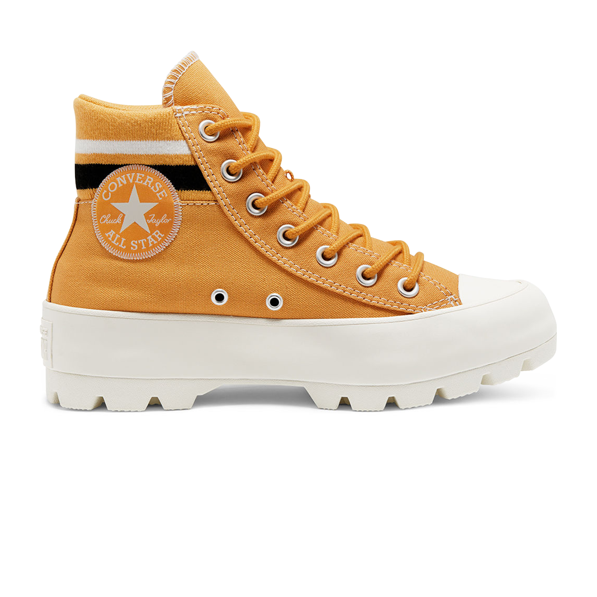 converse jaune orange