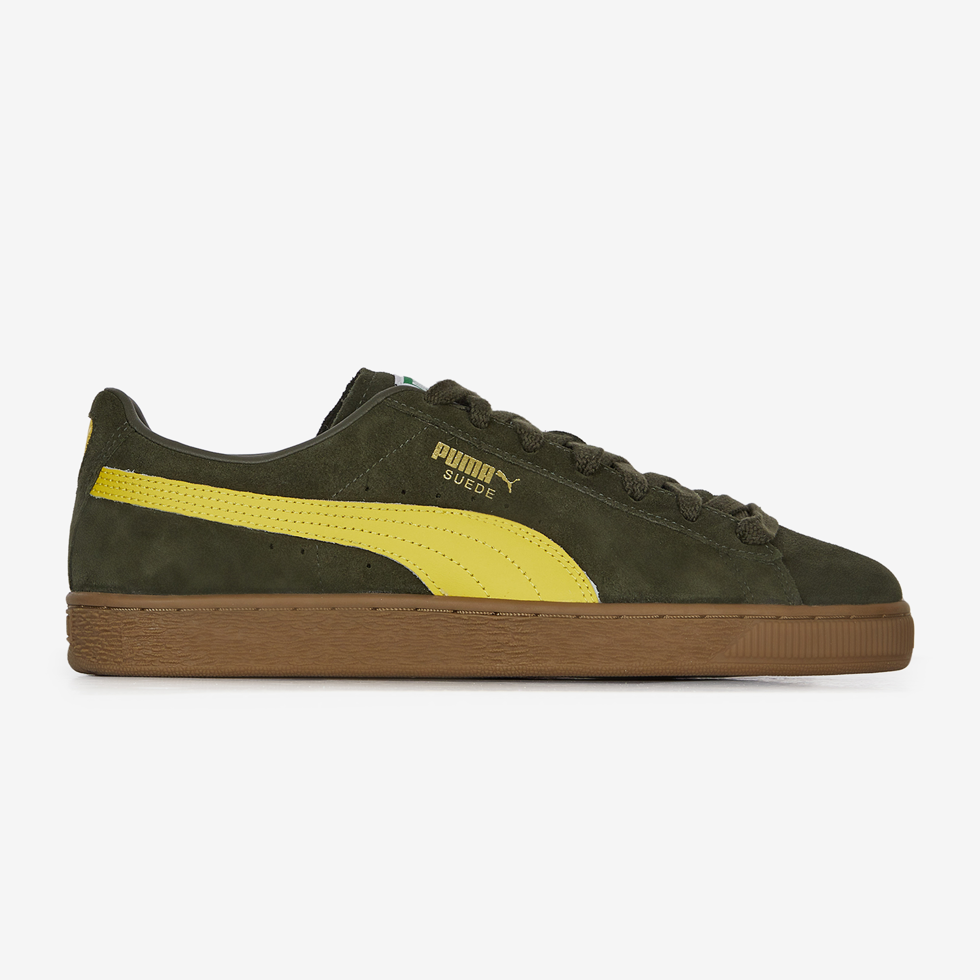 Puma suede khaki clearance