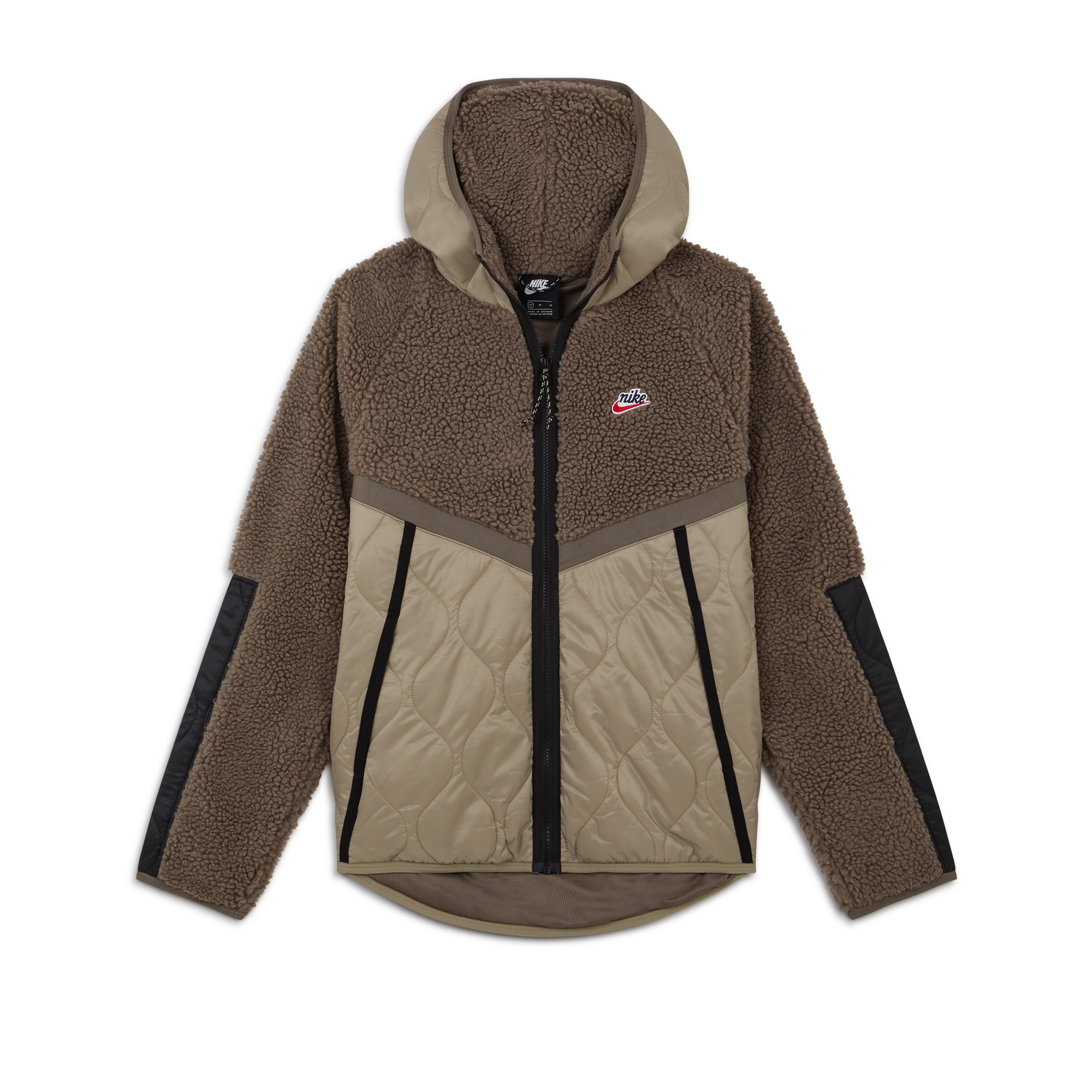 Nike jacket sherpa mix quilted Clearance