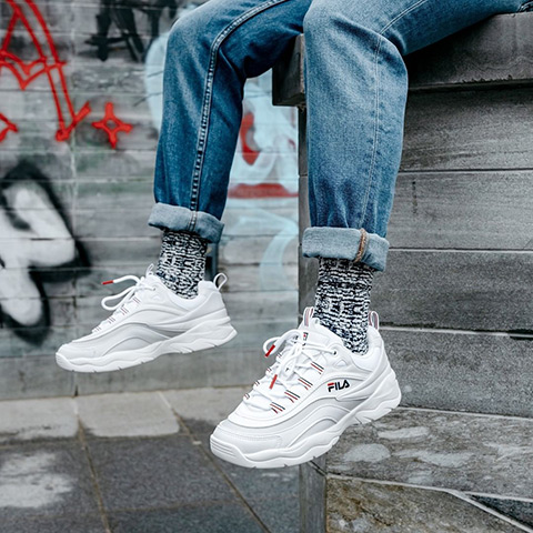 fila ray blanche
