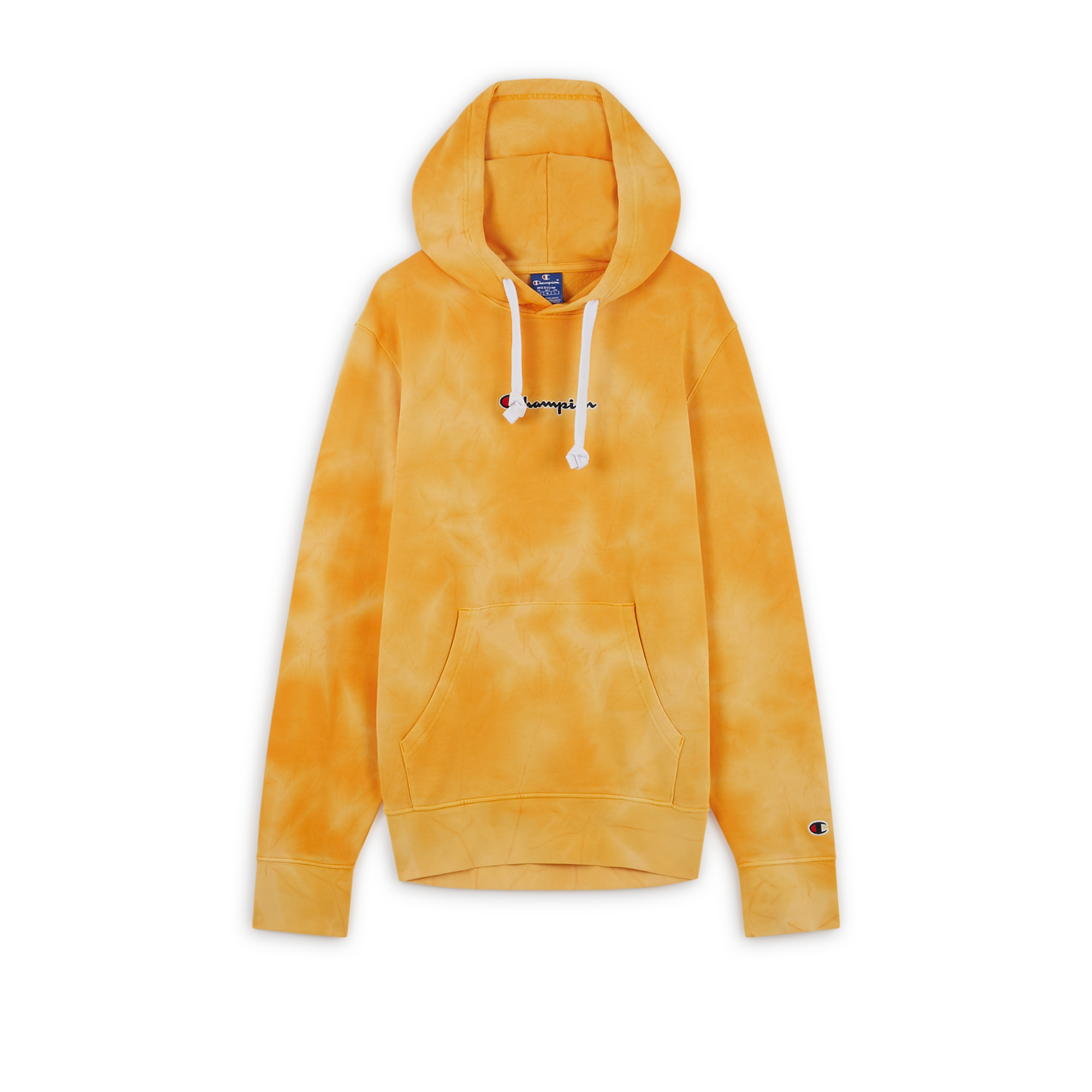 Hoodie Tie And Dye Jaune