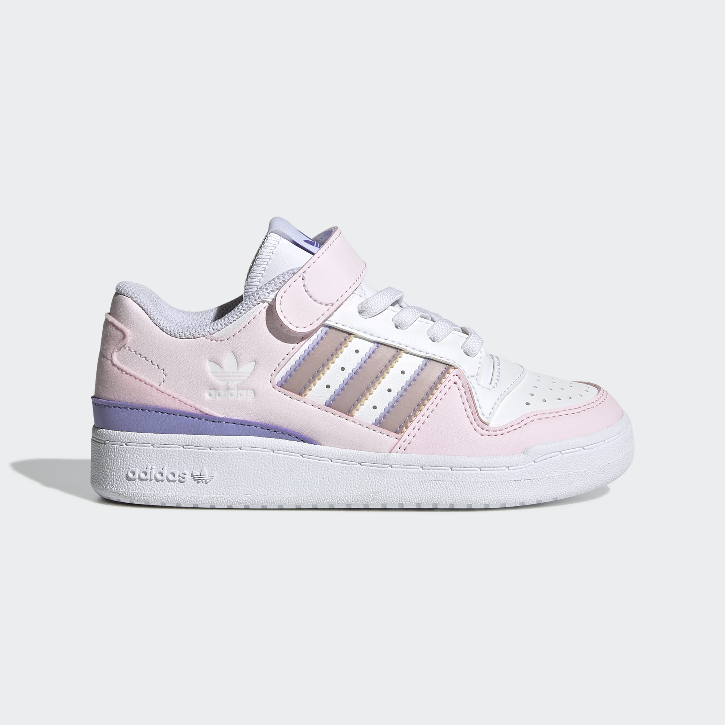 Forum Low Purple Pop  Blanc/violet   - Enfant - - GY8197