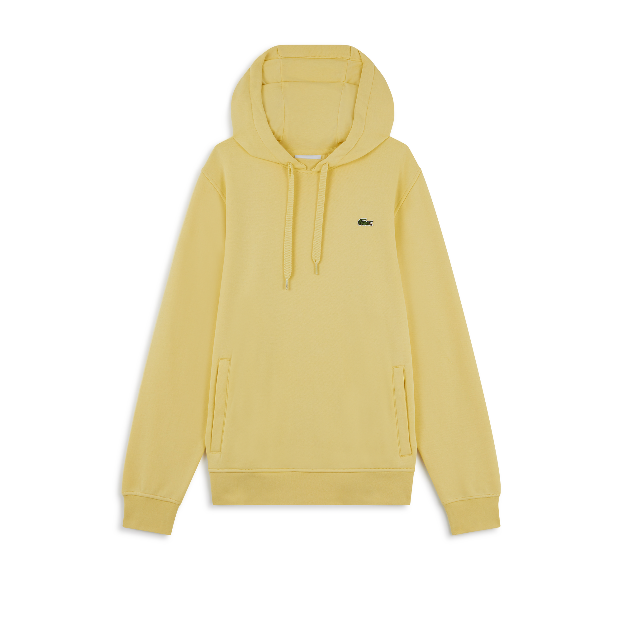 Hoodie Broderie Petit Crocodile Jaune