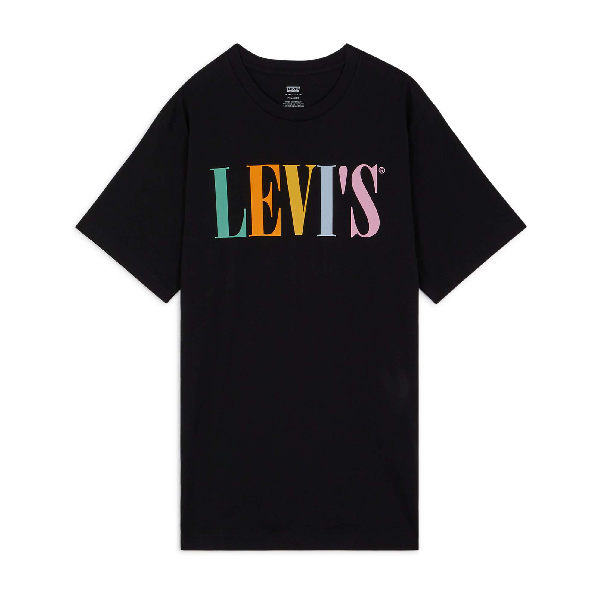 Tee Shirt Relaxed 90 Serif Levis Noir/multi L Male