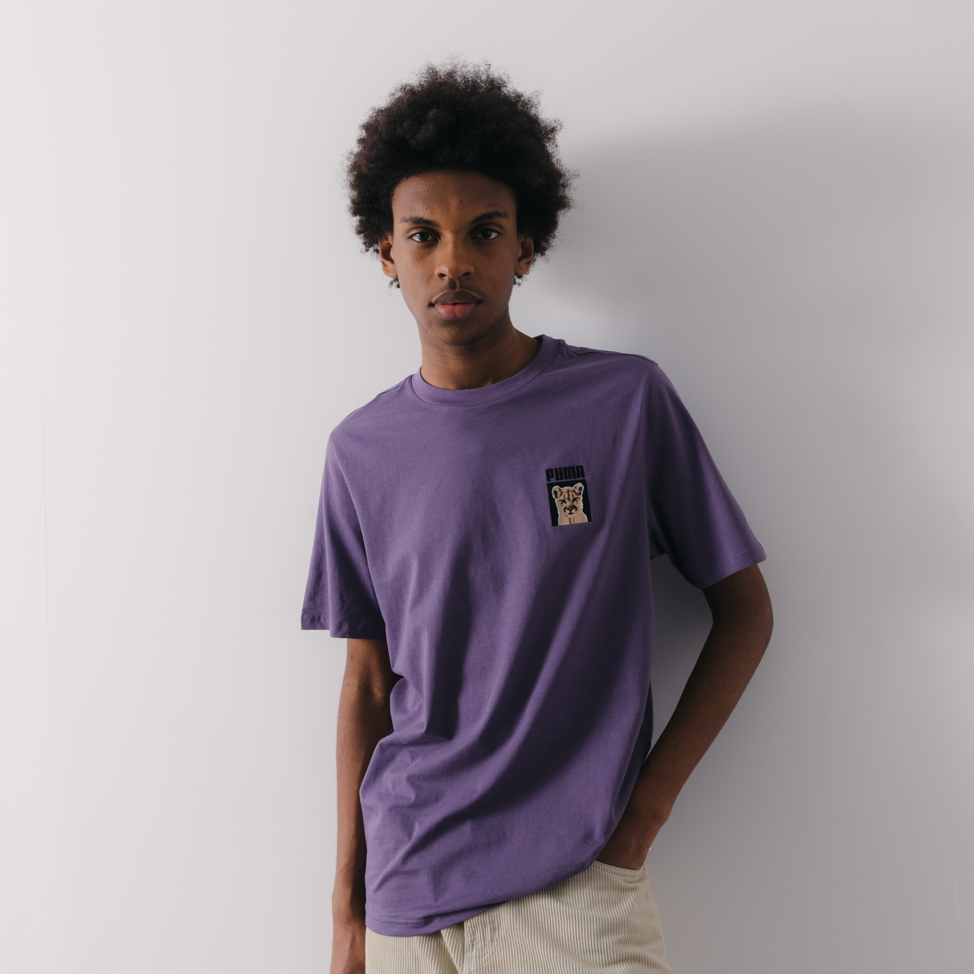 PUMA TEE SHIRT CAT EMBRO FRAMED VIOLET TEE SHIRT HOMME Courir