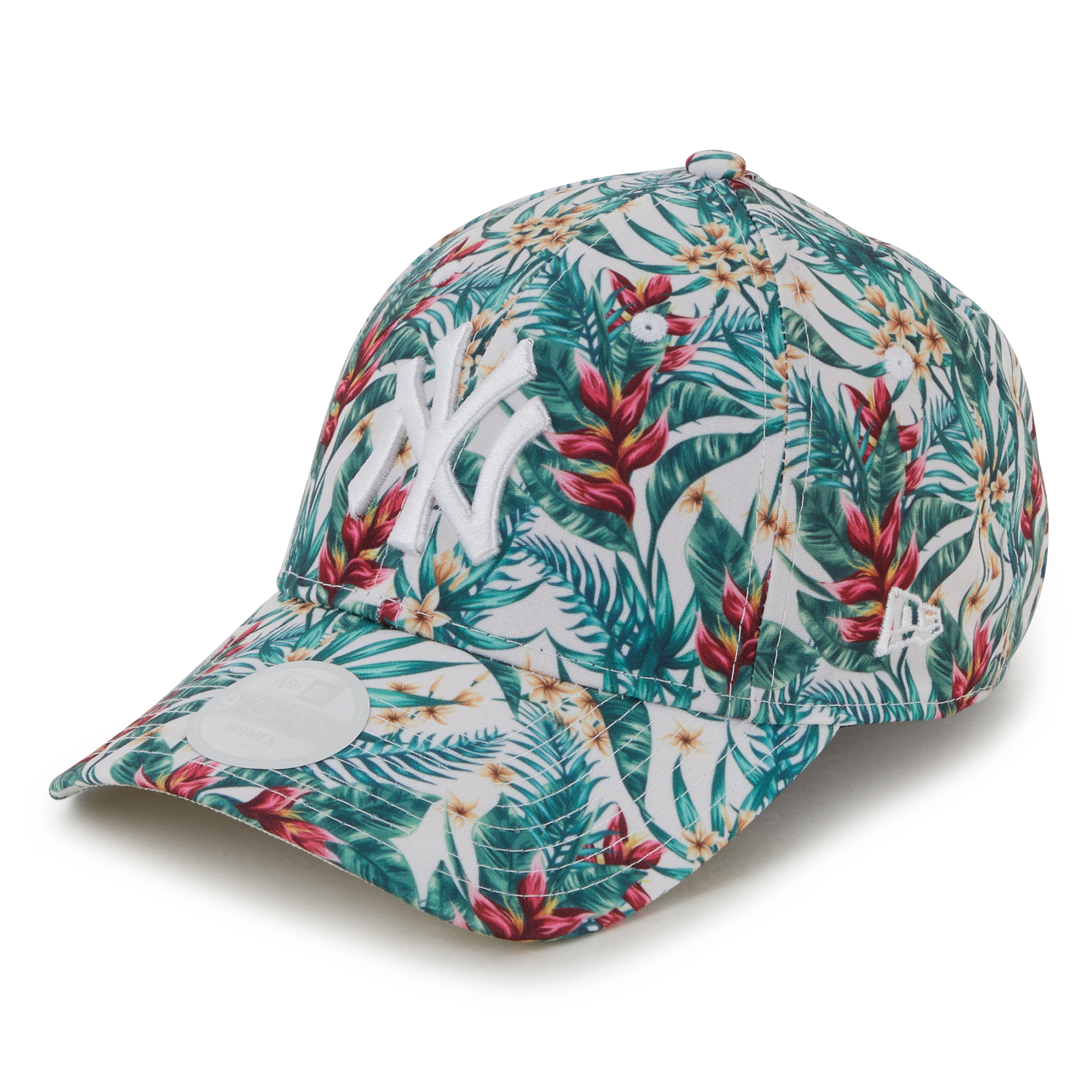 9forty Ny Aop Floral Blanc/corail/vert