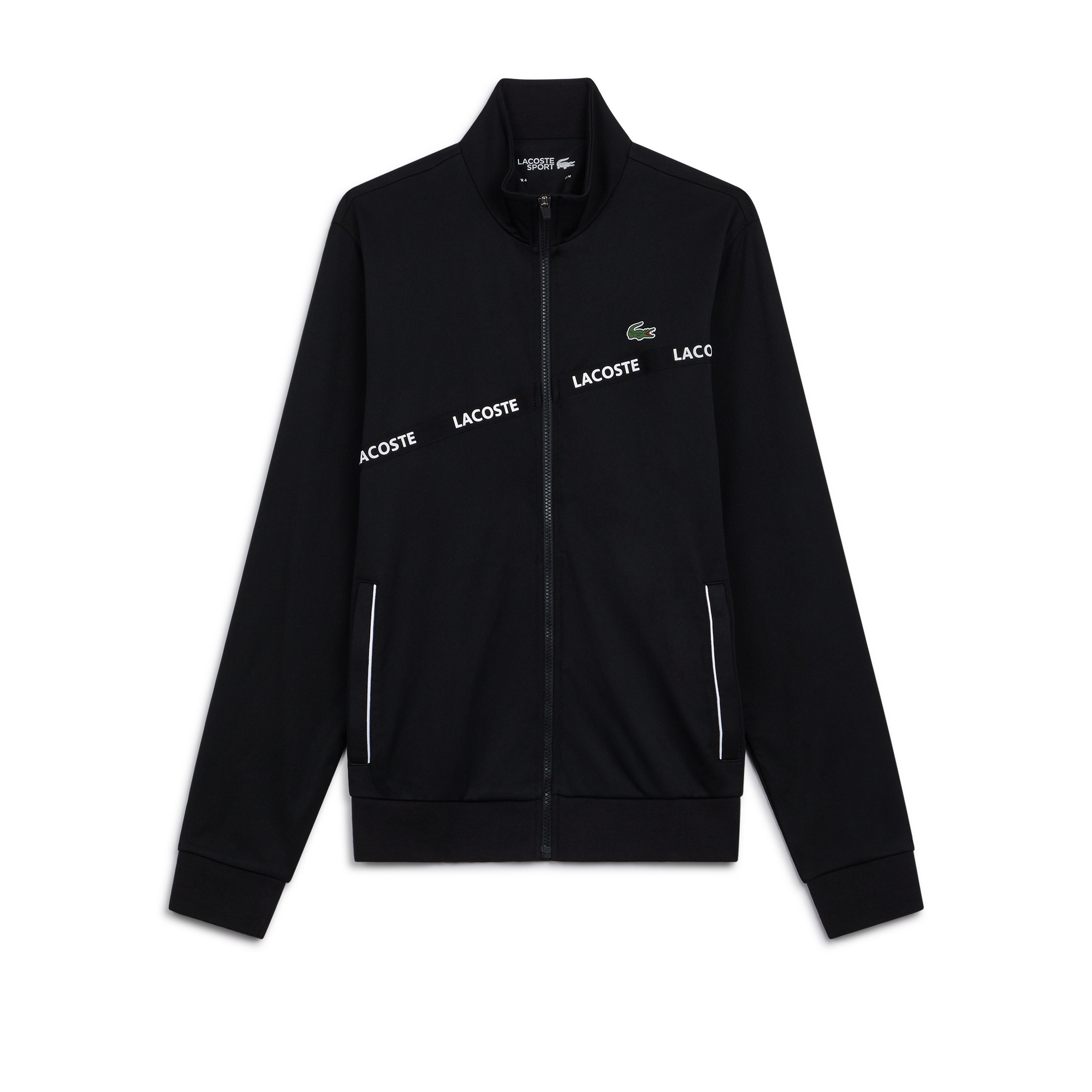 Jacket Fz Tape Lacoste Noir L Male
