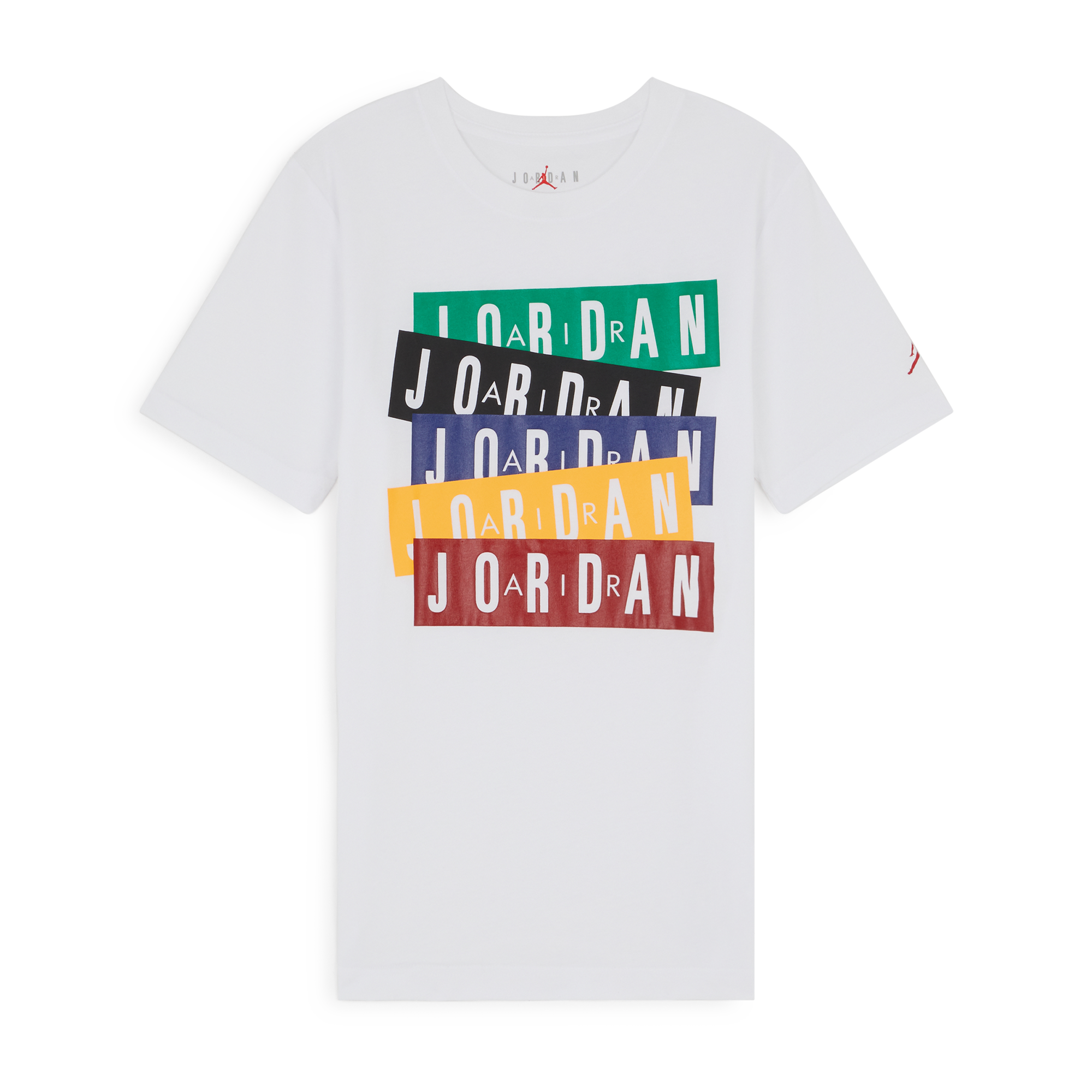 Jordan Stack Tee Jordan Blanc/multicolore 10/12 Ans Unisex