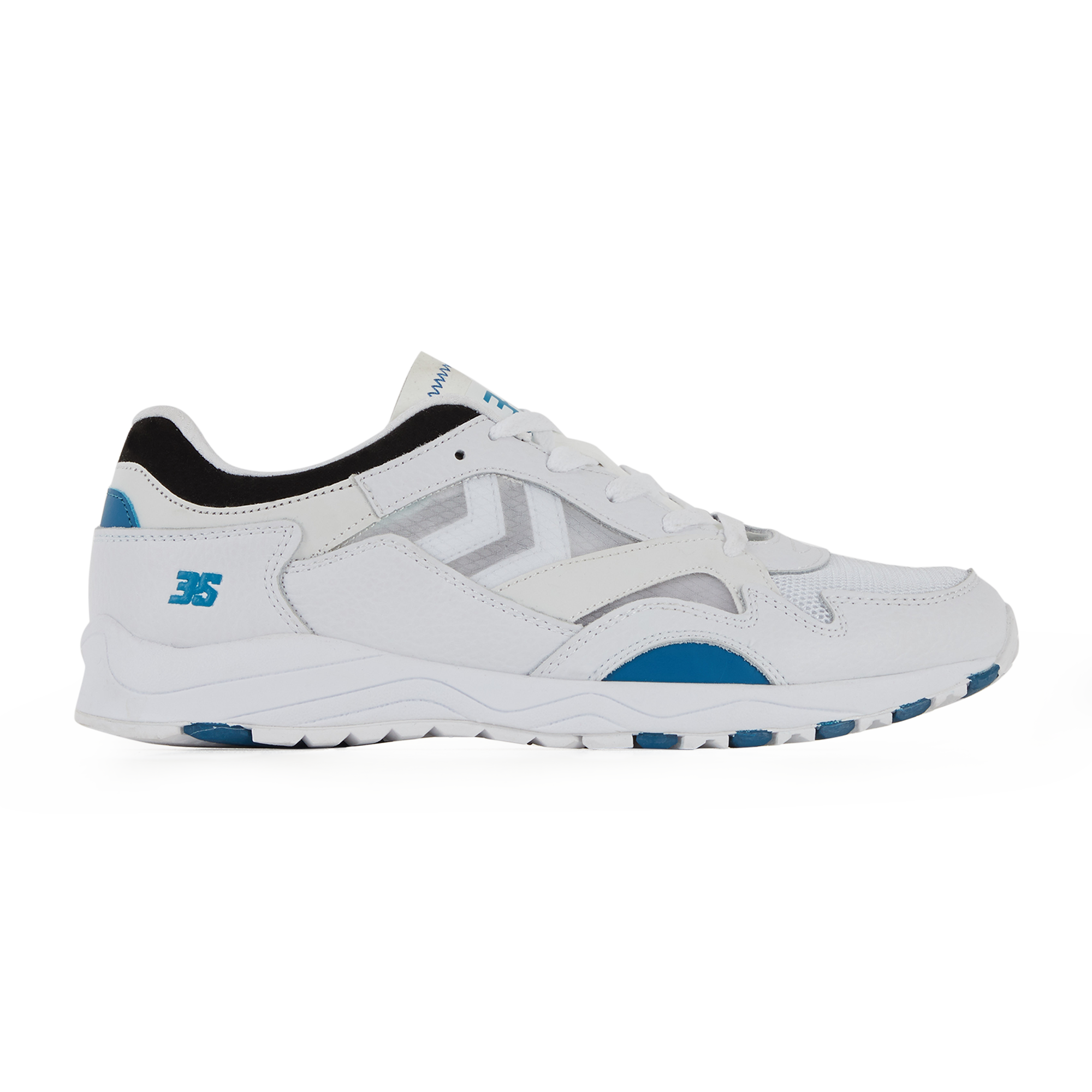 Edmonton 3s Leather Blanc/bleu