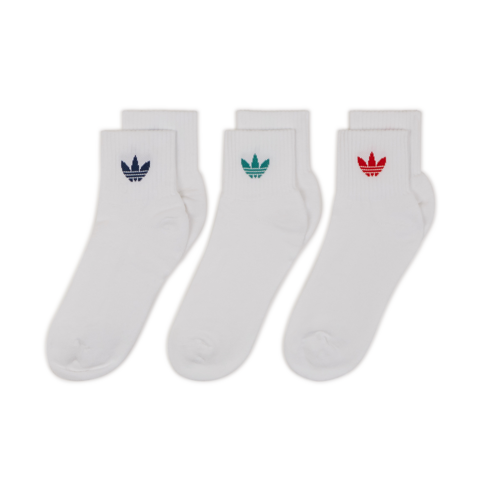 Chaussette Mid Ankle Adidas Originals Blanc/rouge 37/39 Male