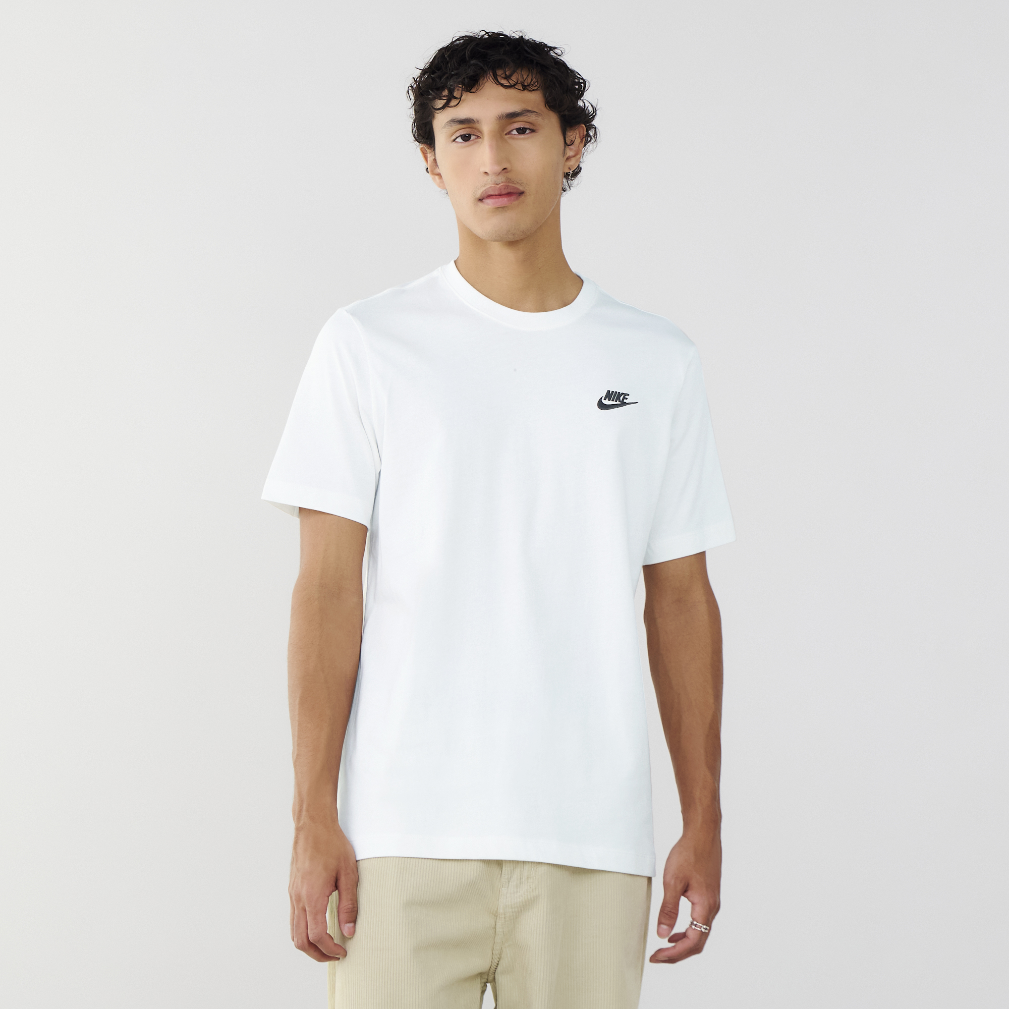 NIKE TEE SHIRT CLUB BLANC - TEE-SHIRT HOMME