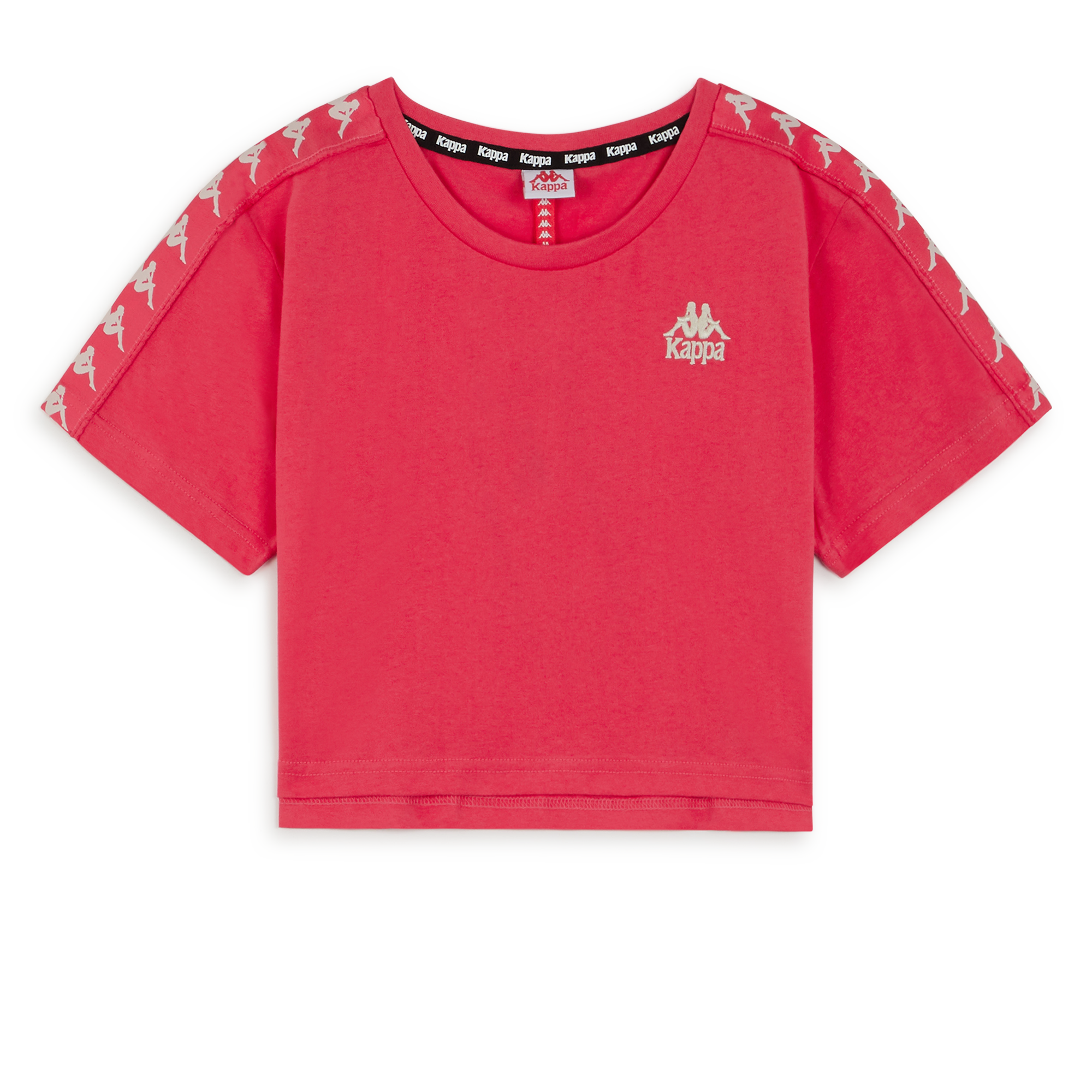 Tee Shirt Crop 222 Banda Apua Kappa Rouge/blanc M Female