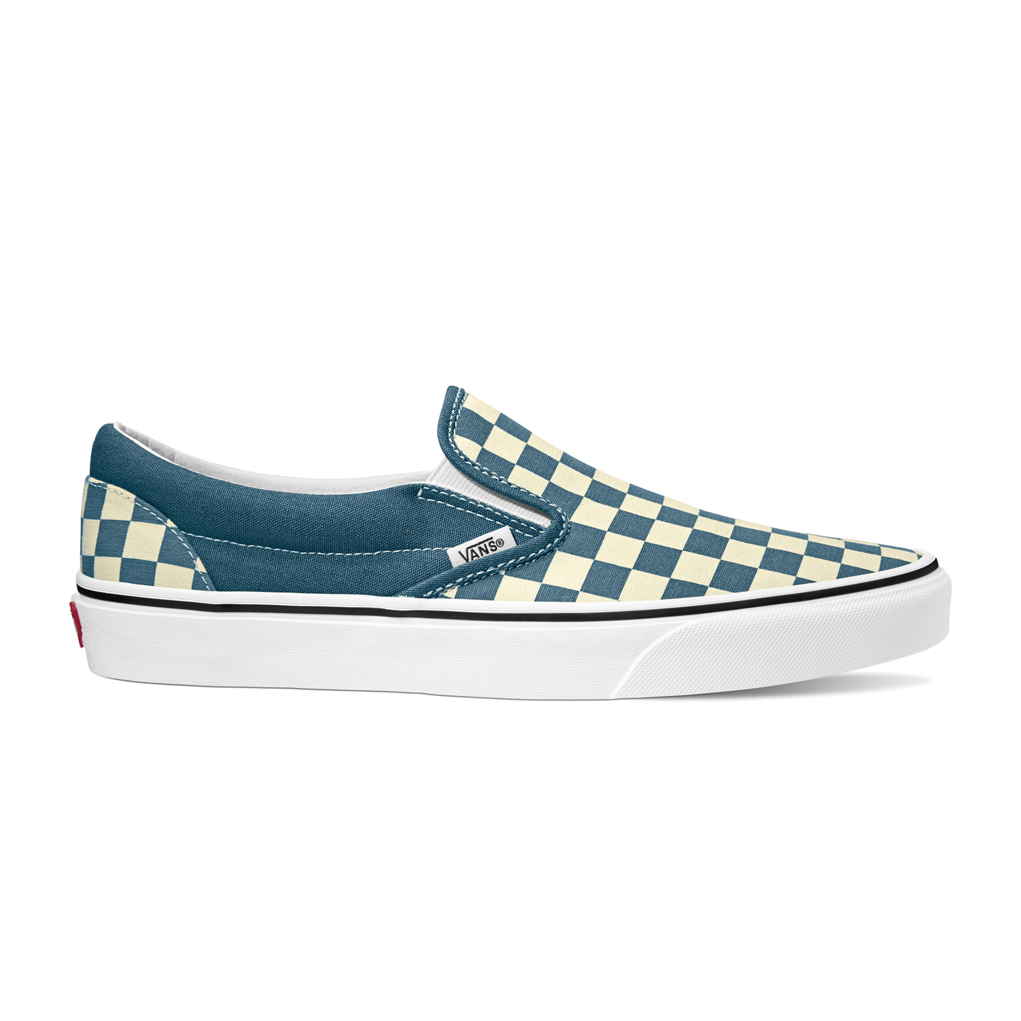 Slip-on Checker Vans Bleu/blanc 36 Female