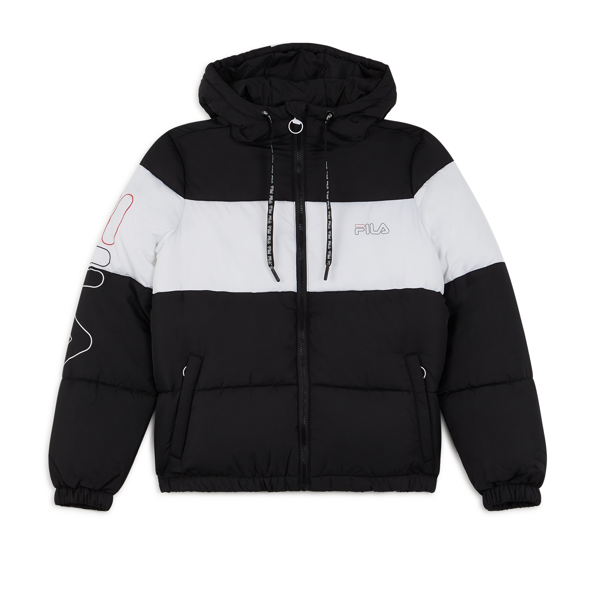 Jacket Addy Oversized Padded Fila Noir/blanc M Female