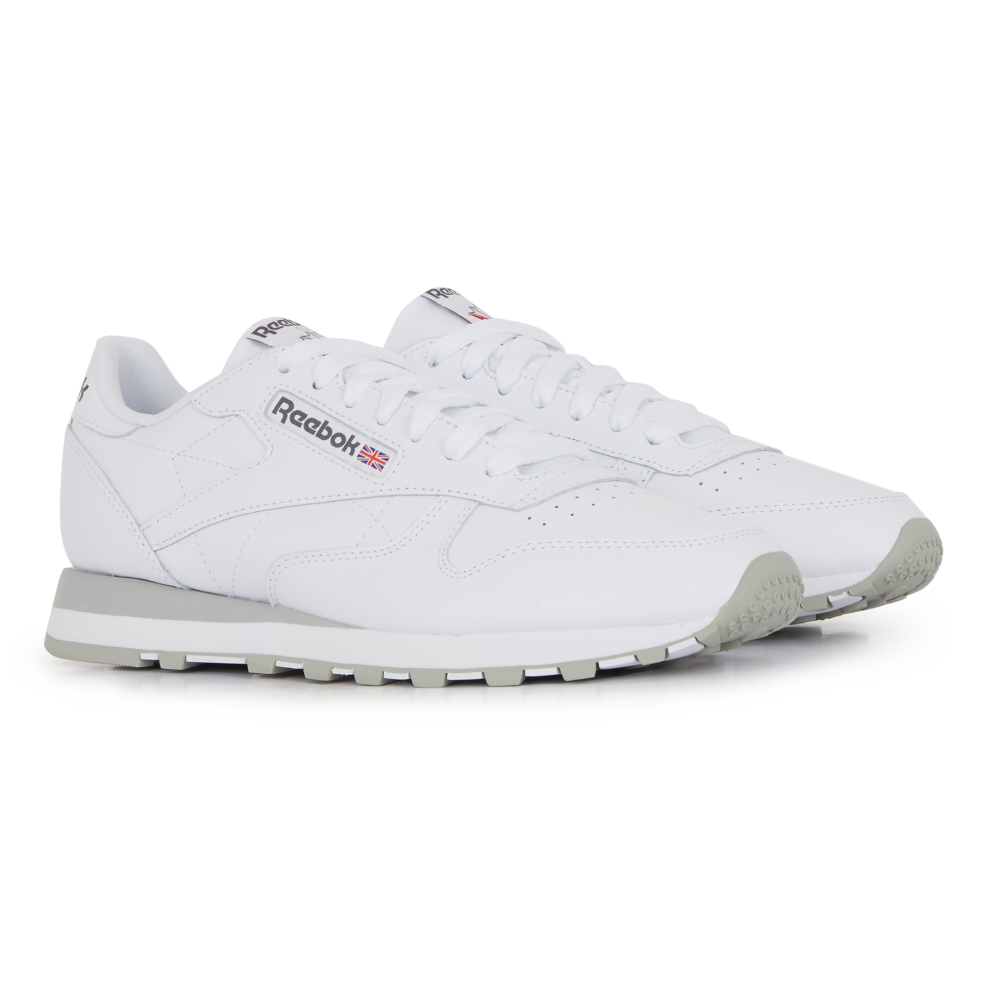 Classic Leather Blanc/gris