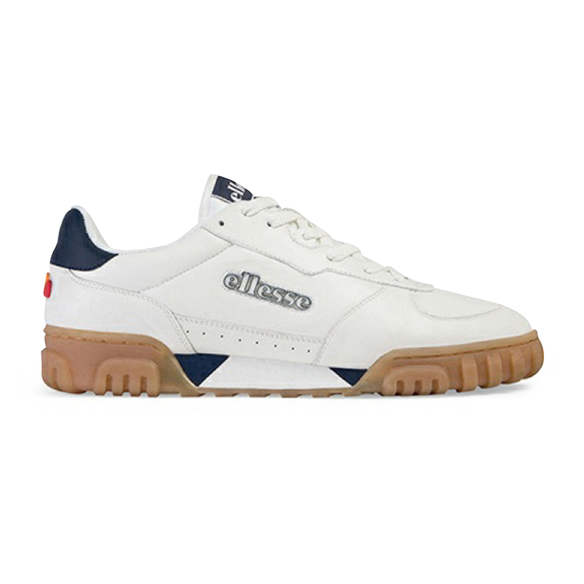 Tanker Low Leather Ellesse Blanc/gomme 42 Male