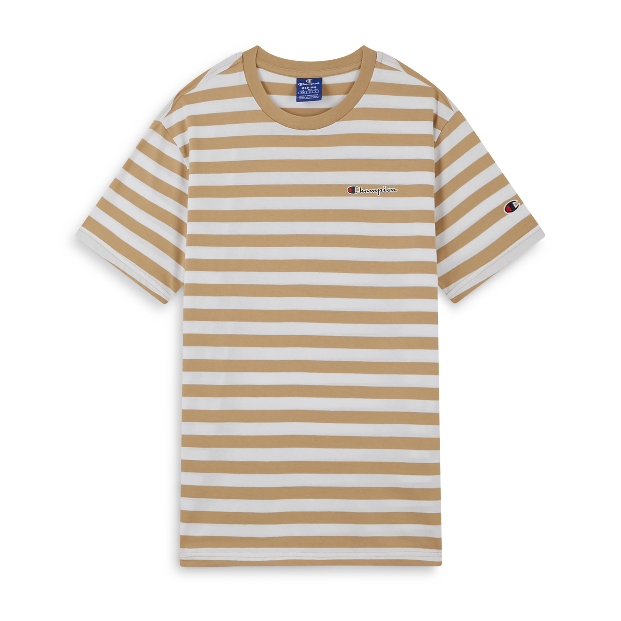 Tee Shirt Stripes Blanc/beige