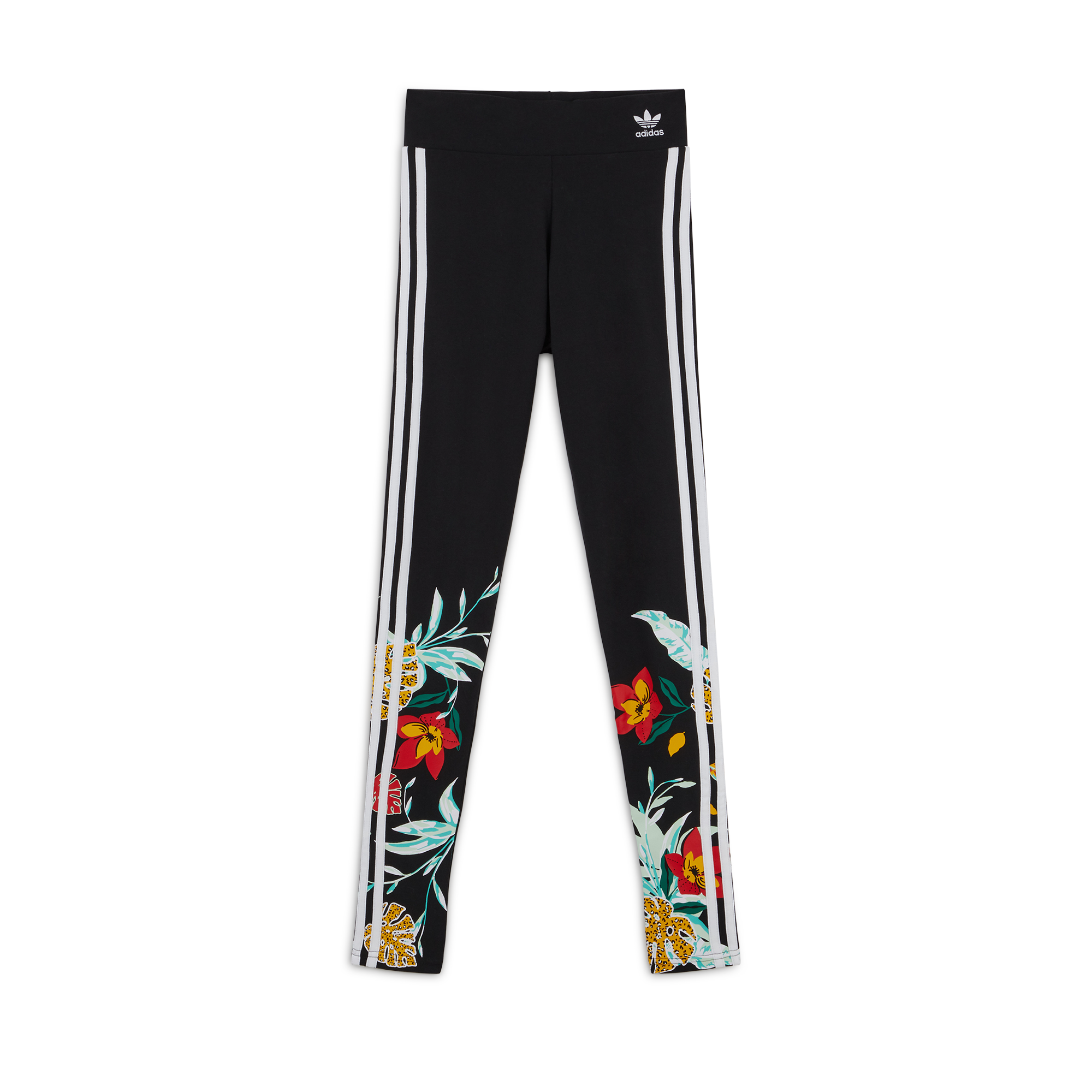 Legging Stripes Floral Noir/blanc