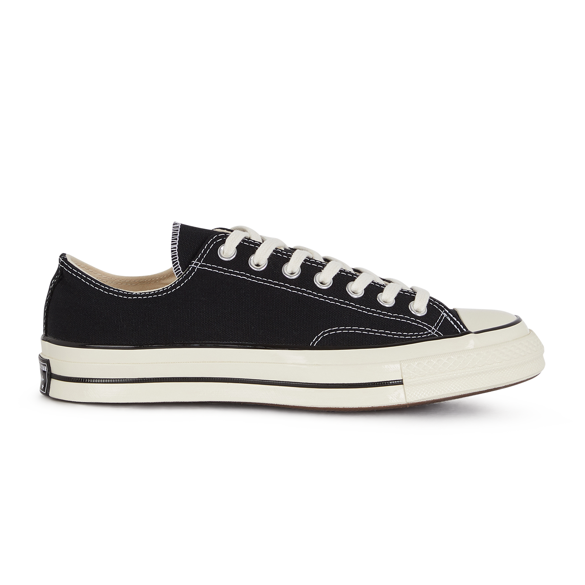 Chuck Ox 70's, Noir Converse Noir/blanc 40 Male